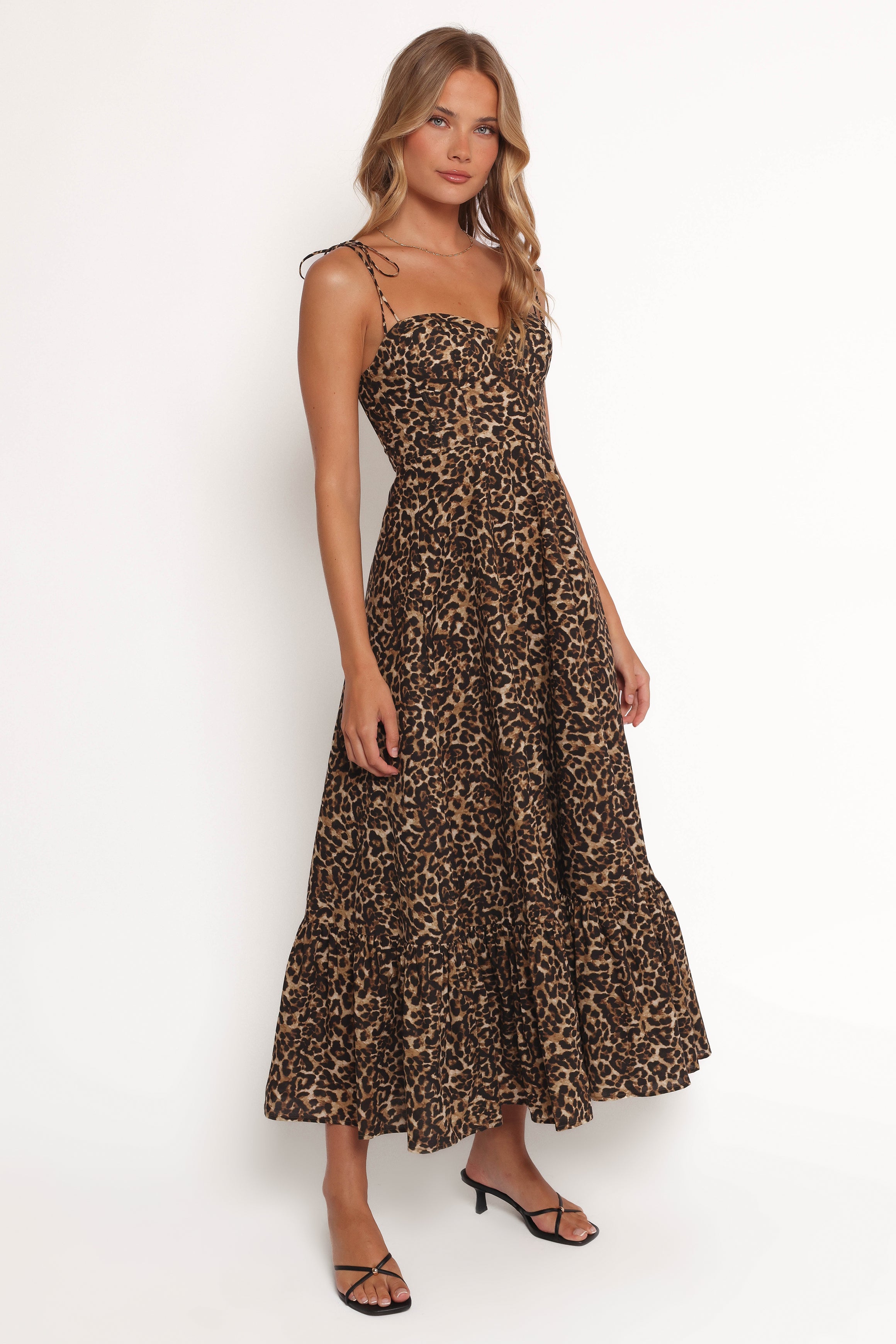 Ayana Midi Dress - Leopard