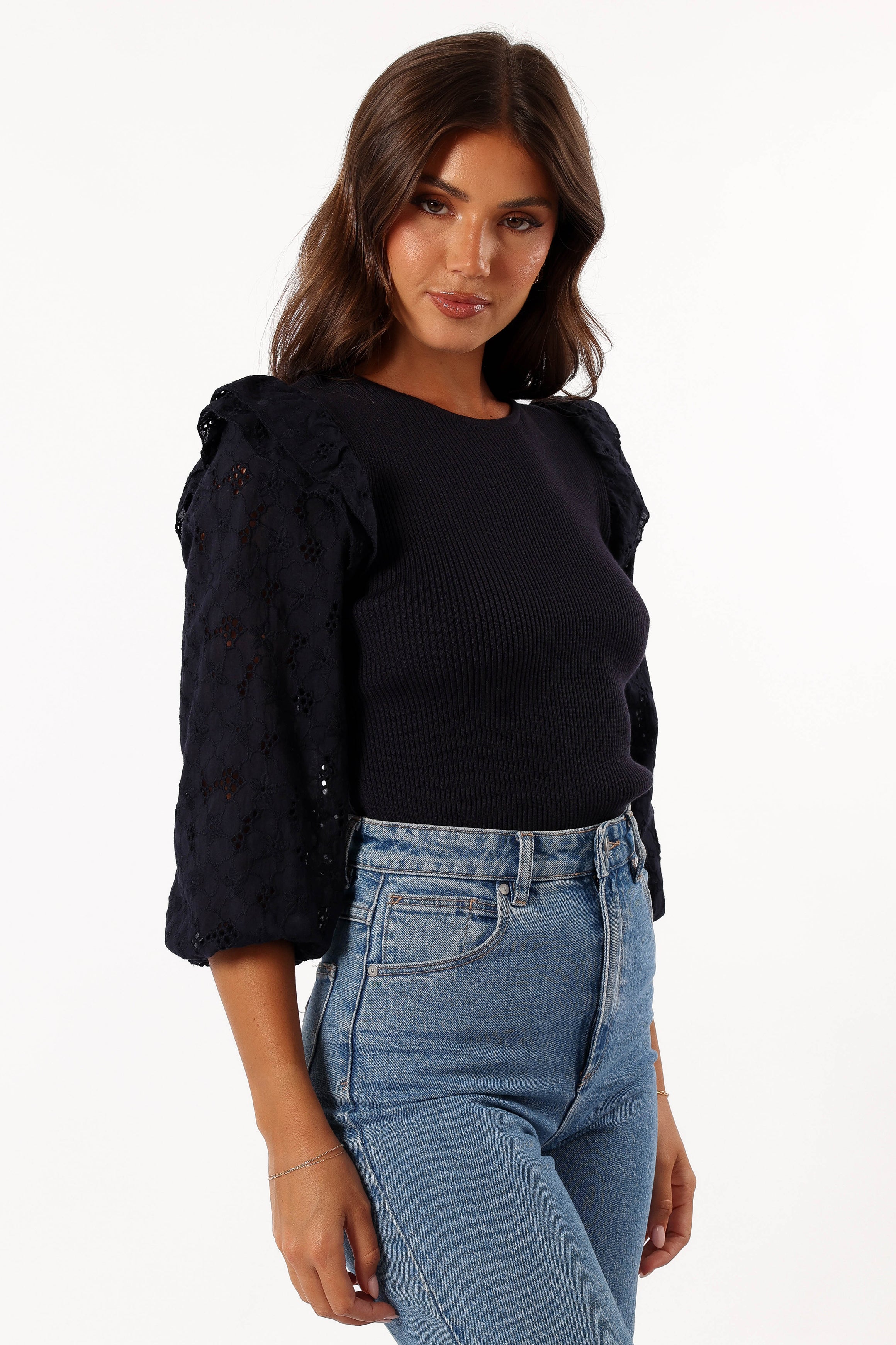 Halle Top - Navy