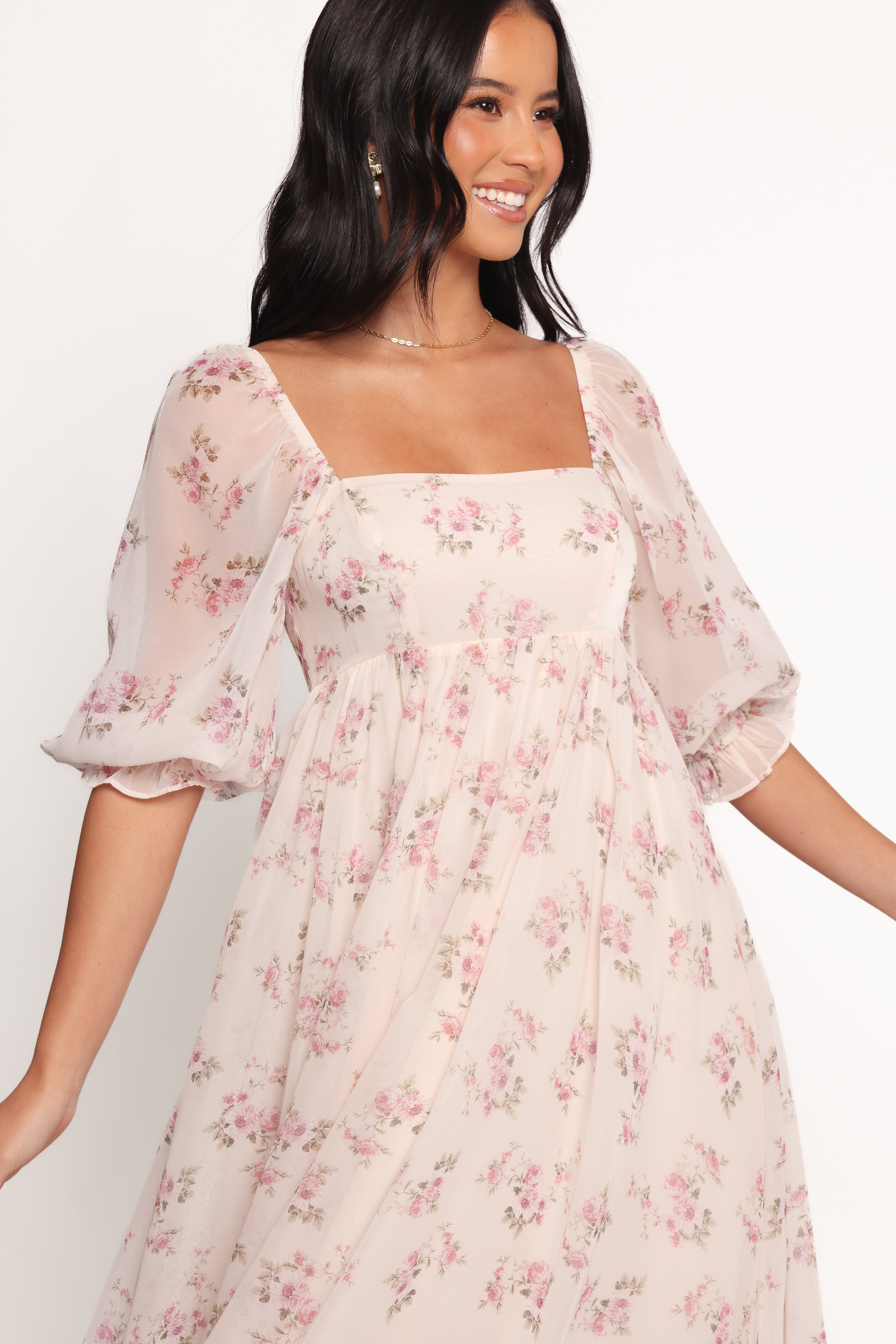 Sonnet Maxi Dress - Pink Floral