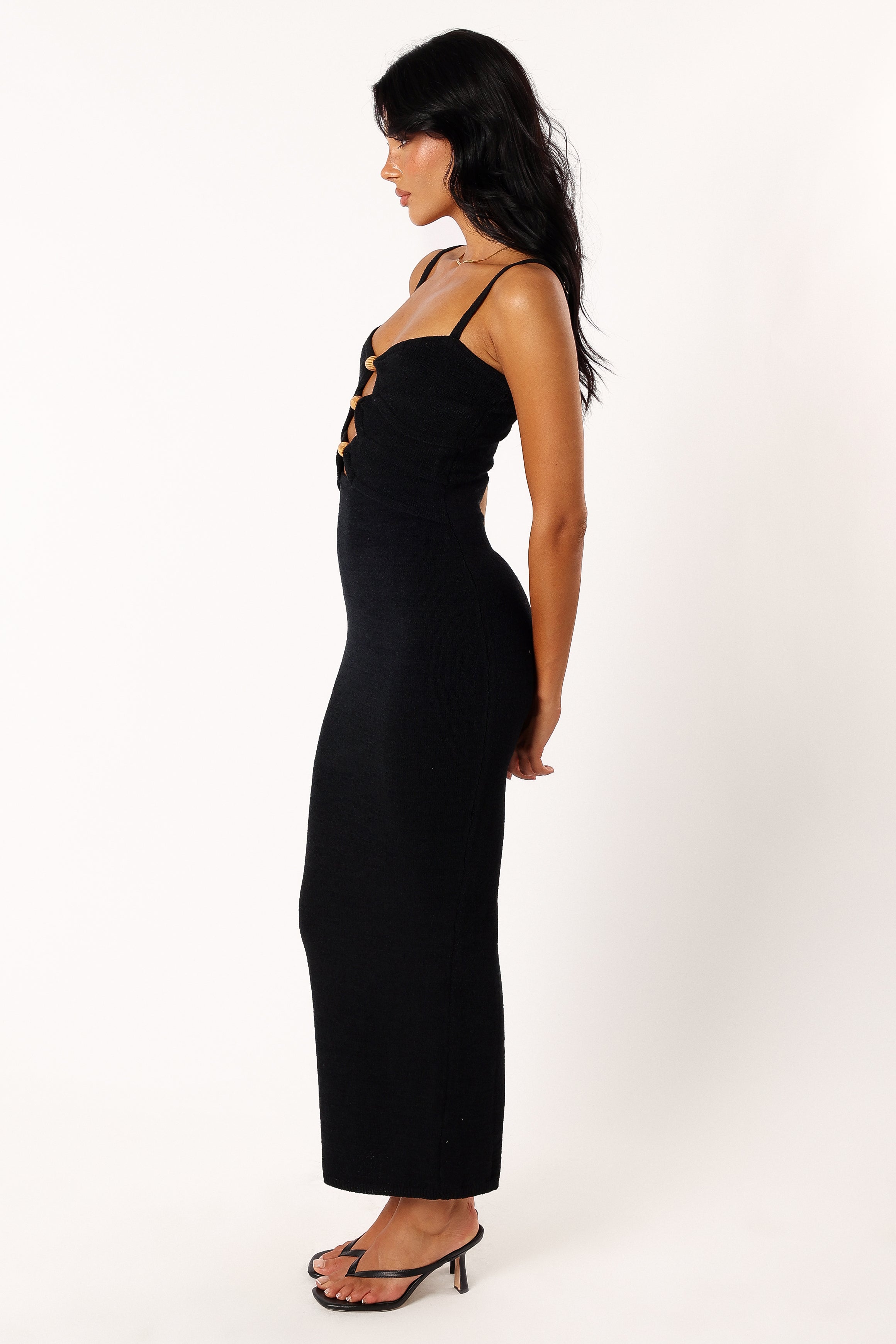 Normani Midi Dress - Black