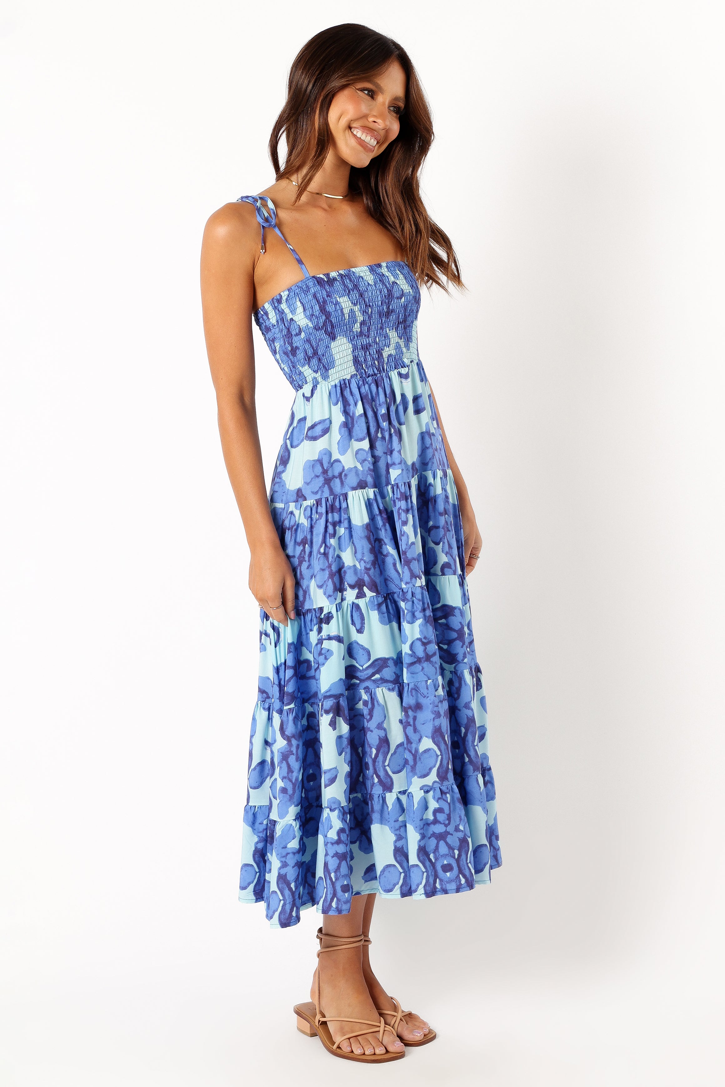 Amarie Midi Dress - Blue