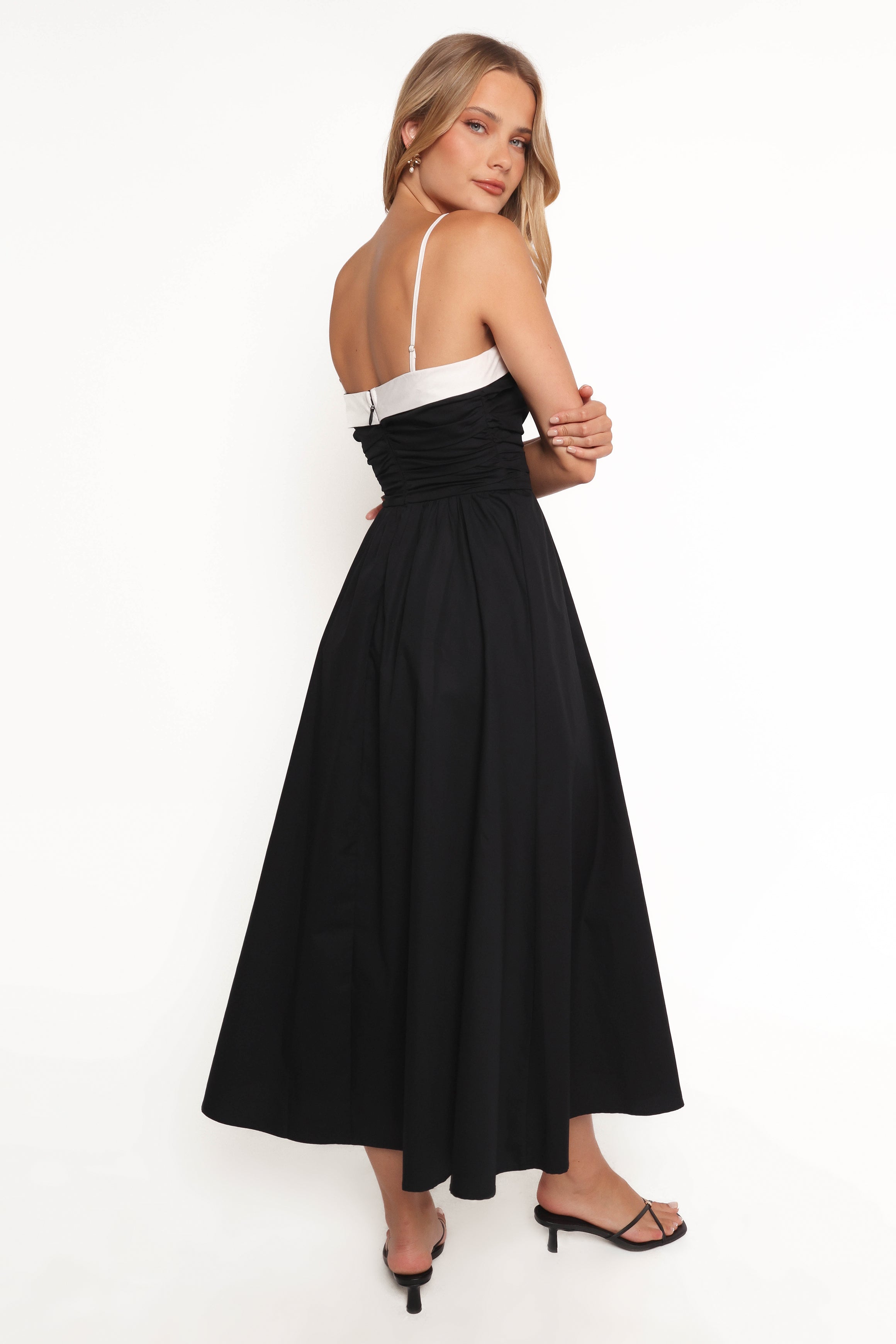 Marais Strapless Midi Dress - Black