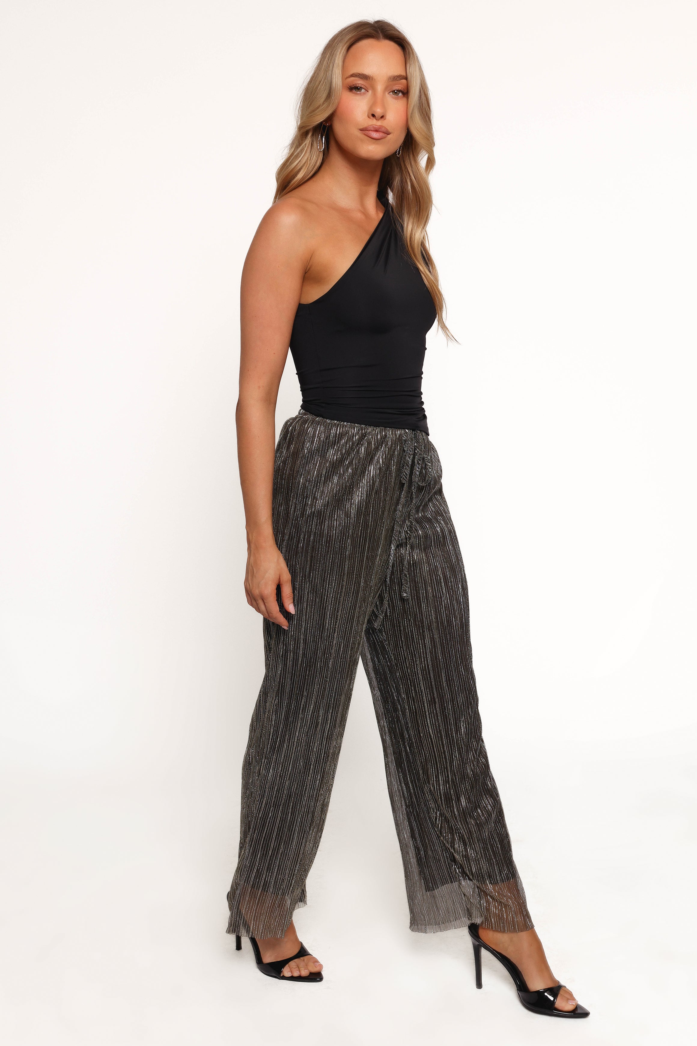 Nila Sheer Pant - Black Gold