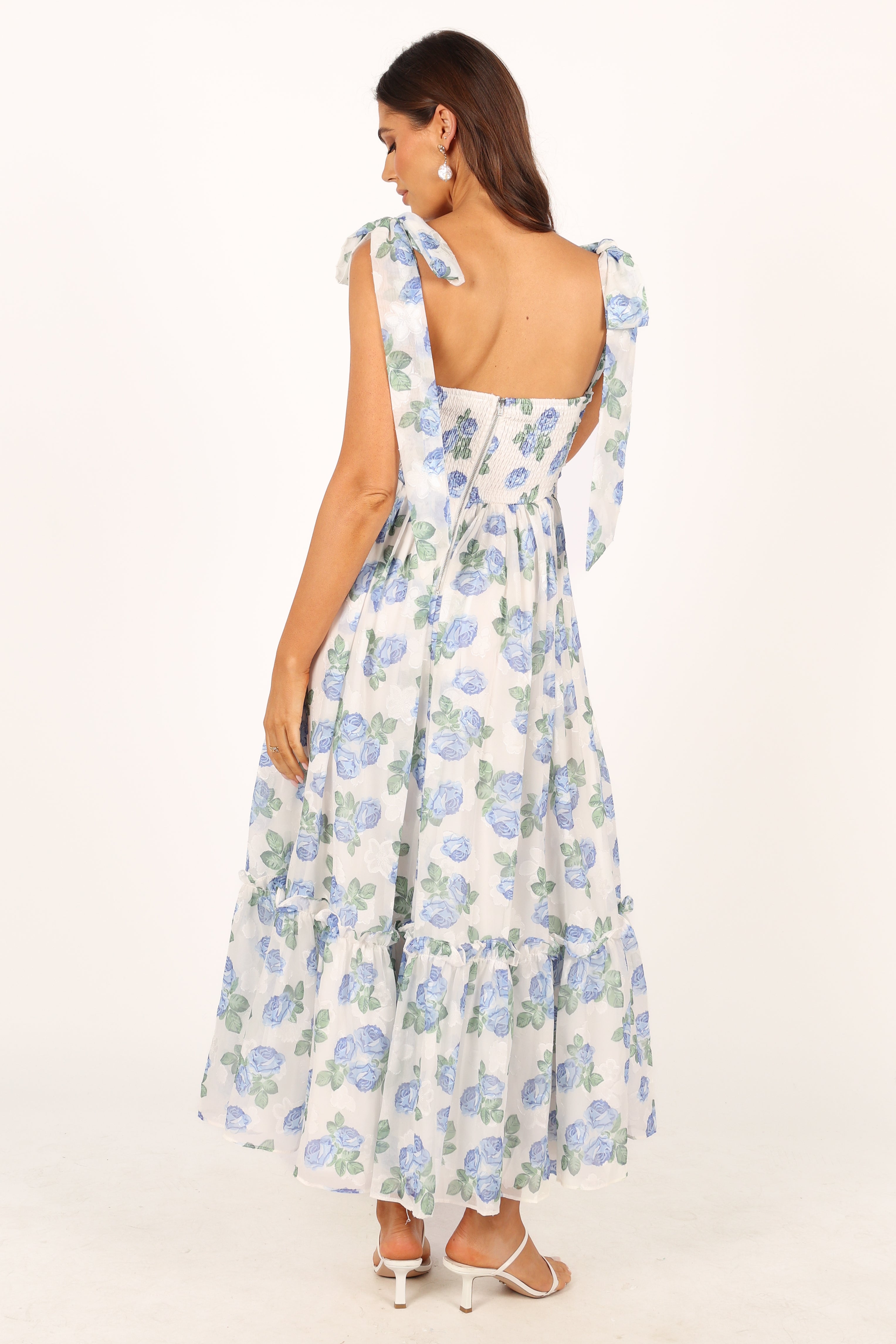 Floret Midi Dress - Blue