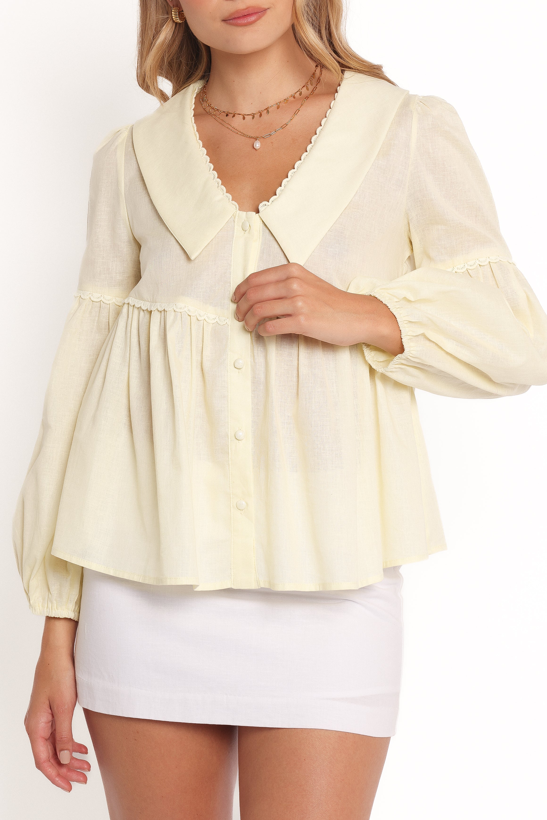 Thalassa Top - Butter Yellow