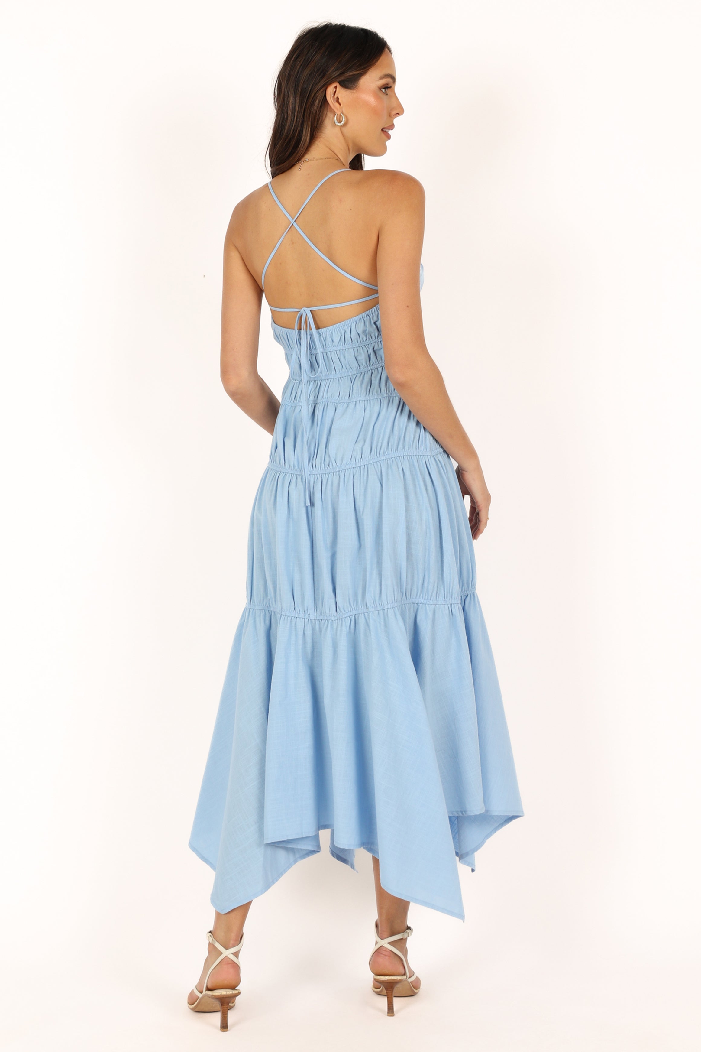 Riley Midi Dress - Blue