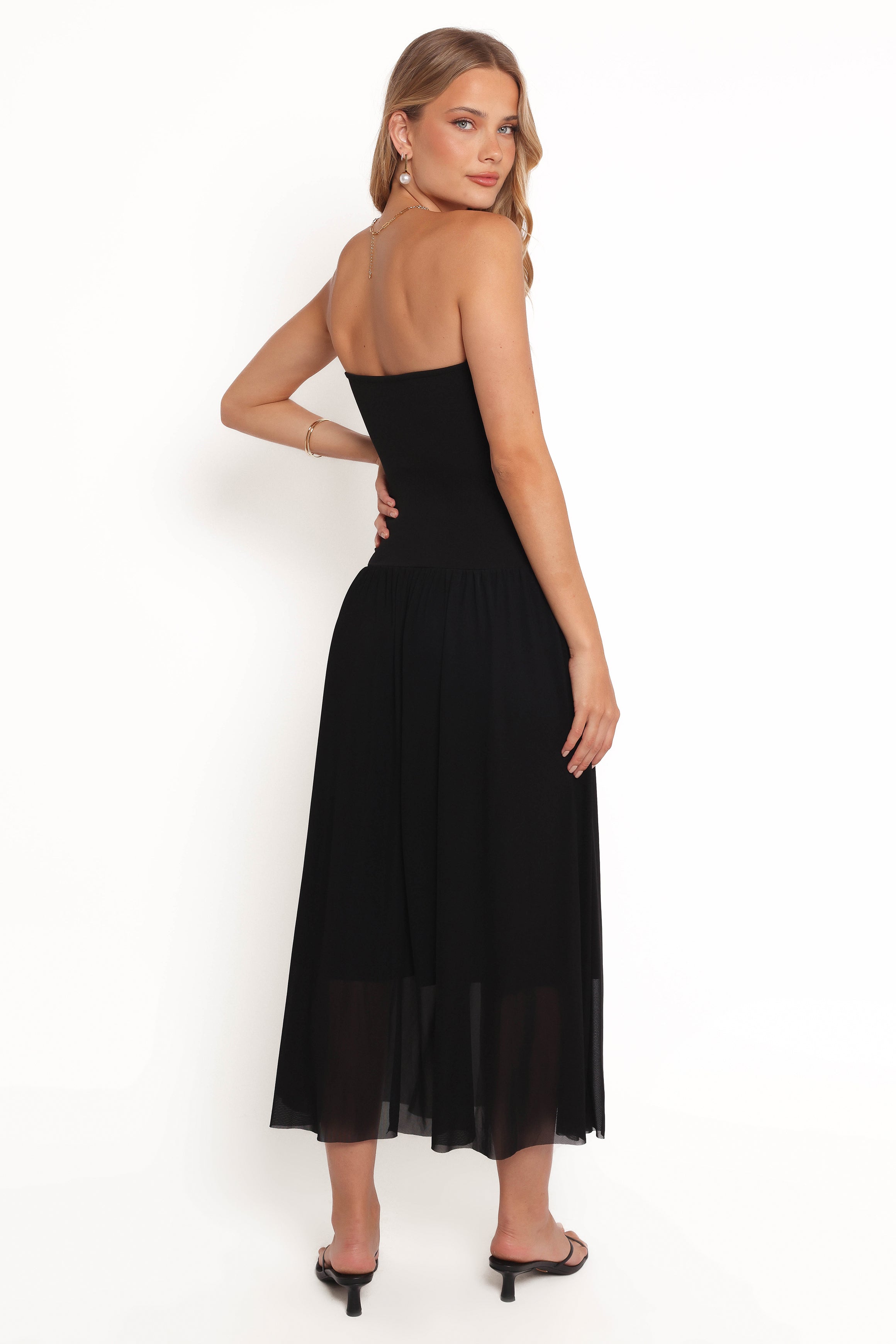 Caitie Midi Dress - Black