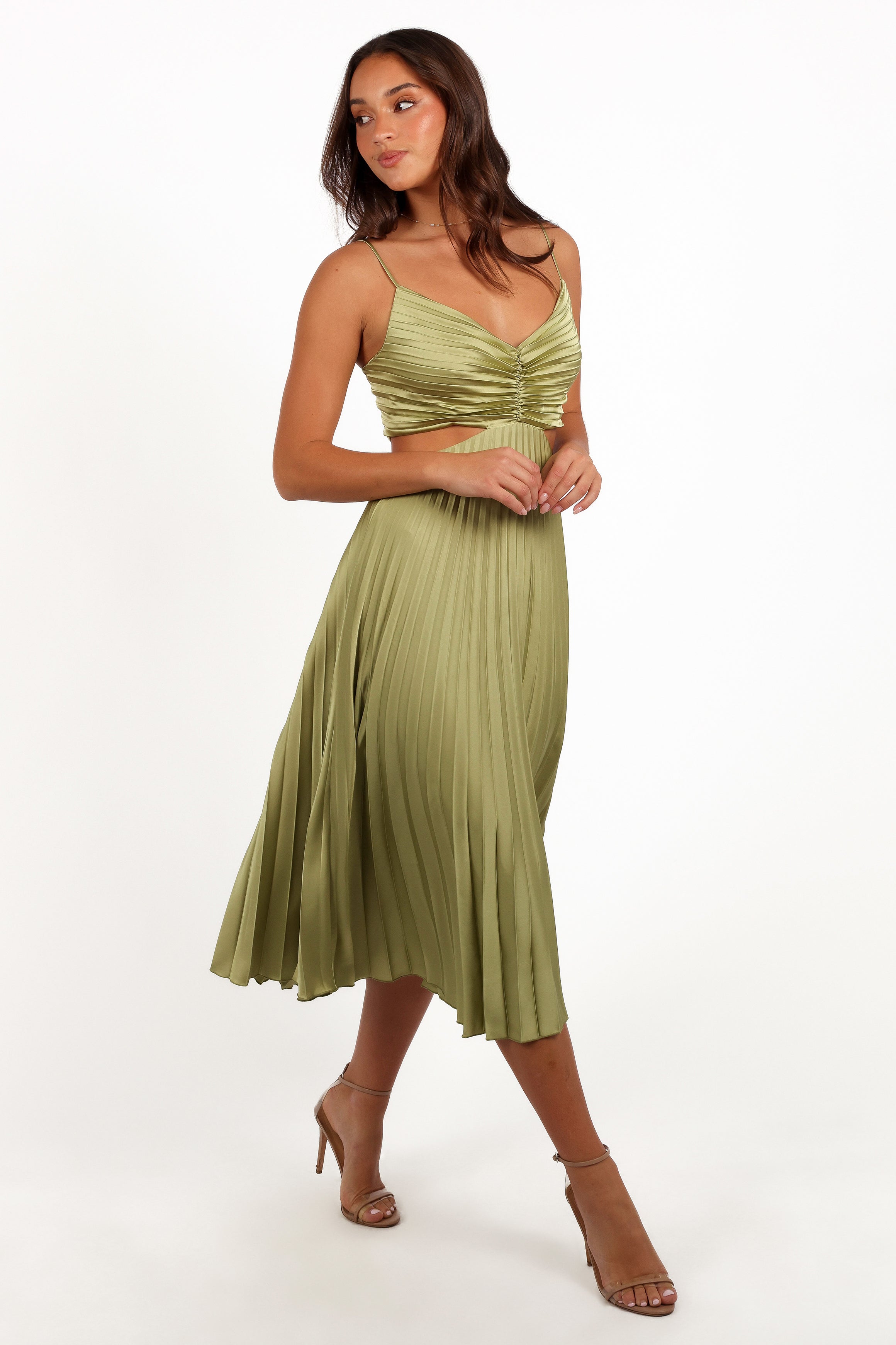 Niamh Midi Dress - Meadow Green