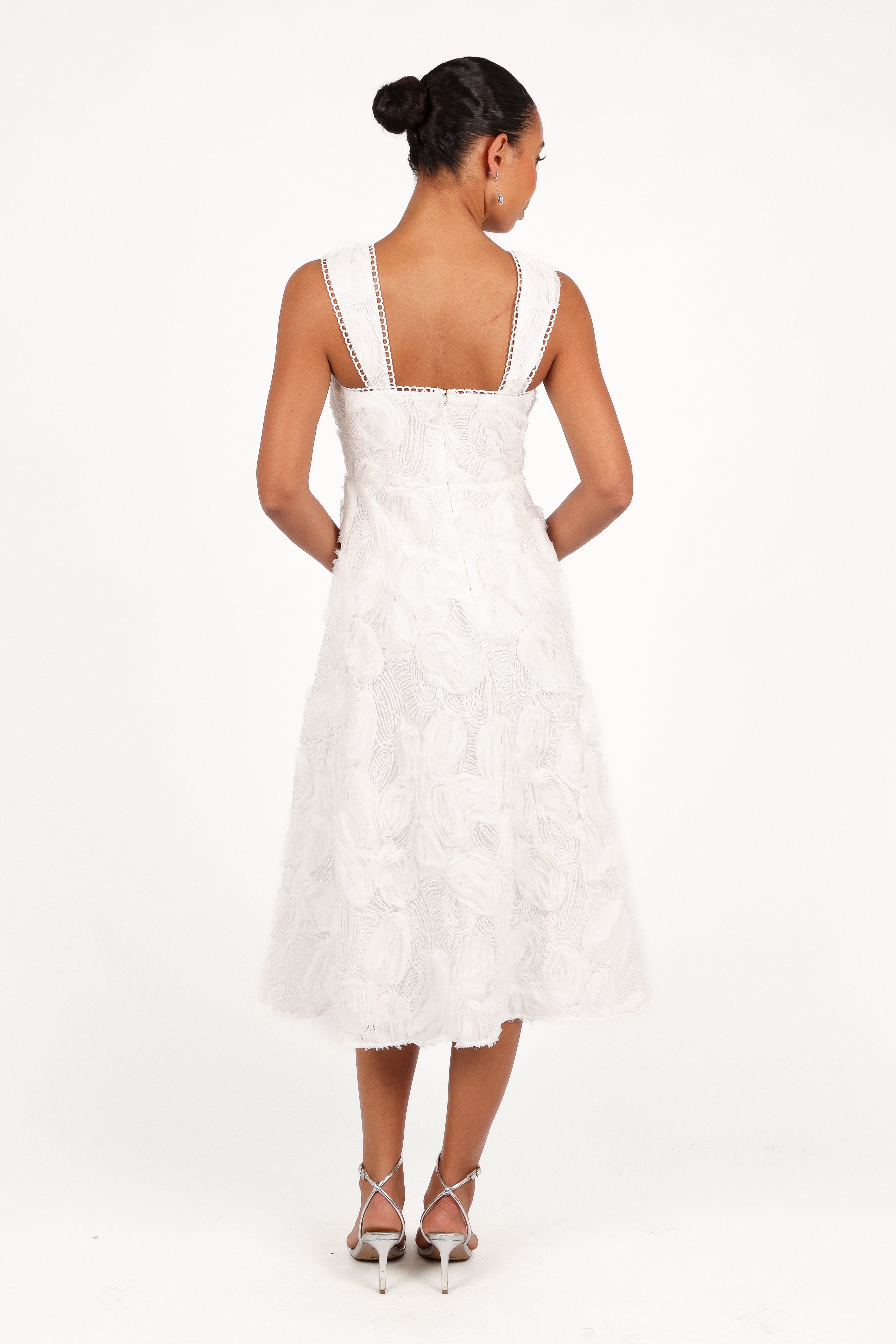 Gabbie Midi Dress - White