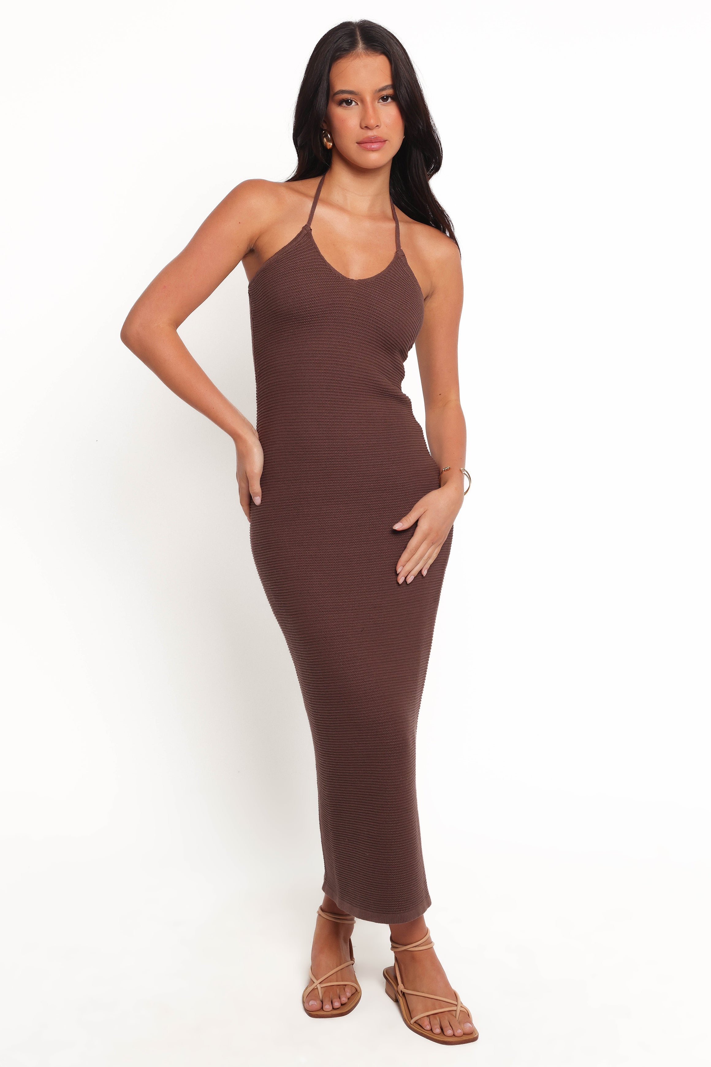 Darya Midi Dress - Cocoa