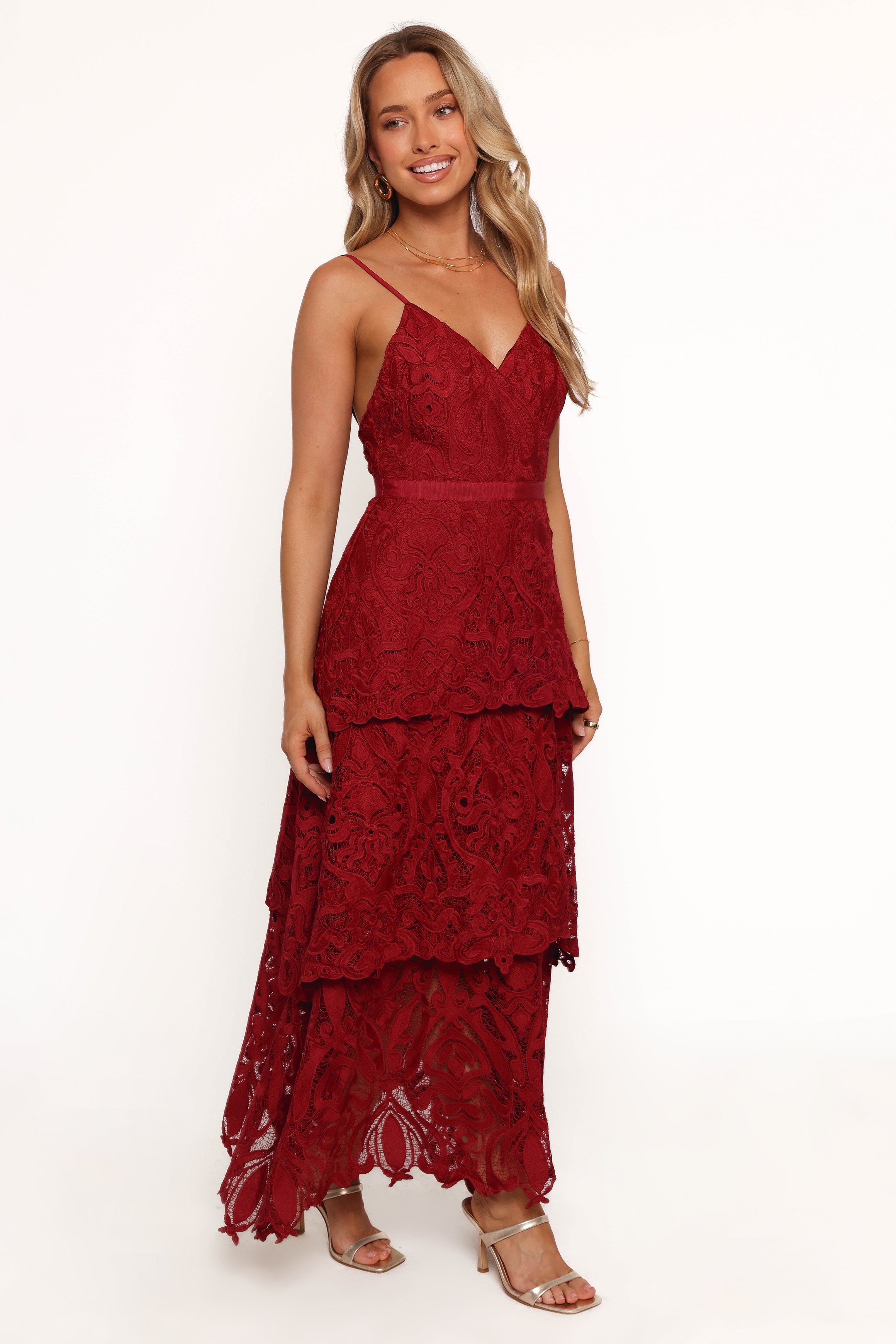 Elijah Maxi Dress - Red