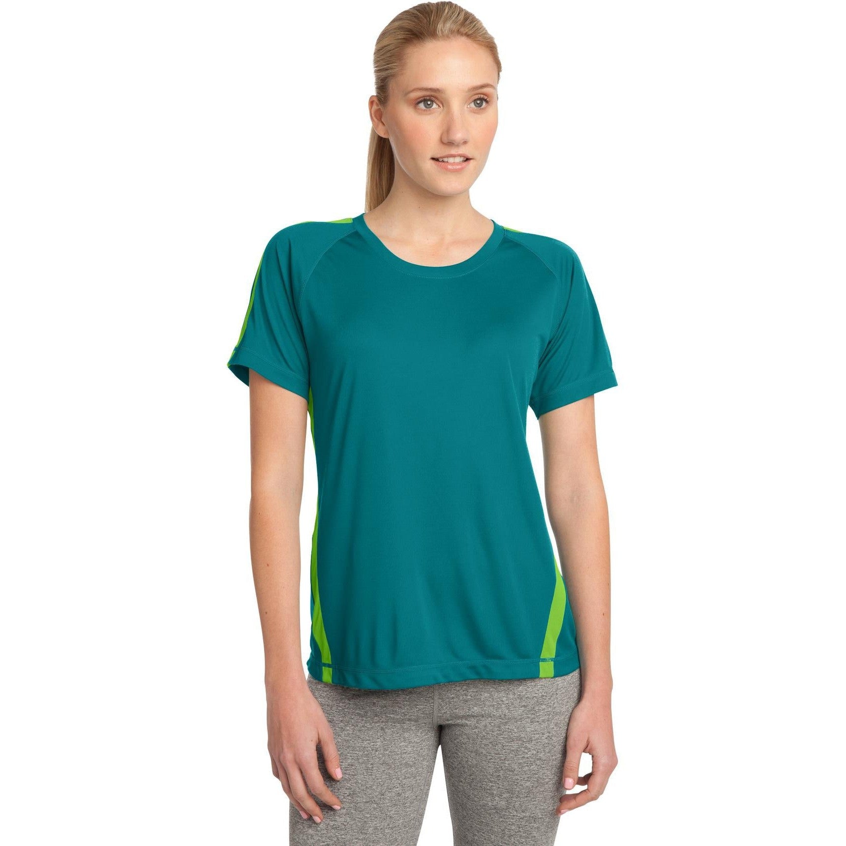 CLOSEOUT - Sport-Tek Ladies Colorblock PosiCharge Competitor Tee