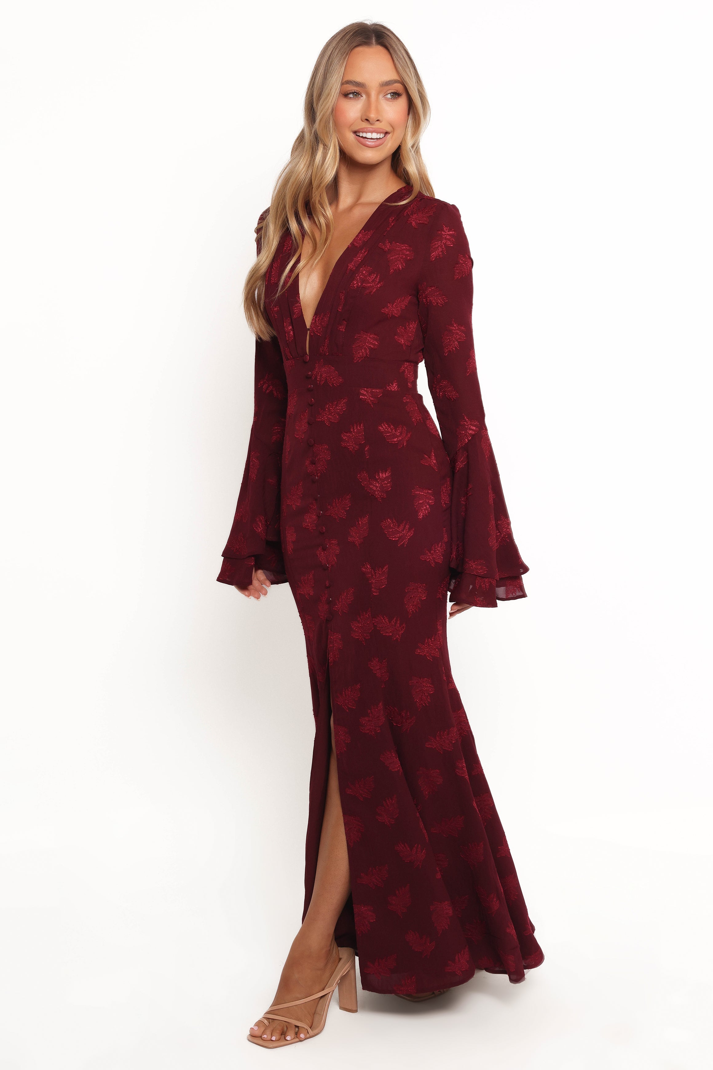 Sarey Maxi Dress - Burgundy