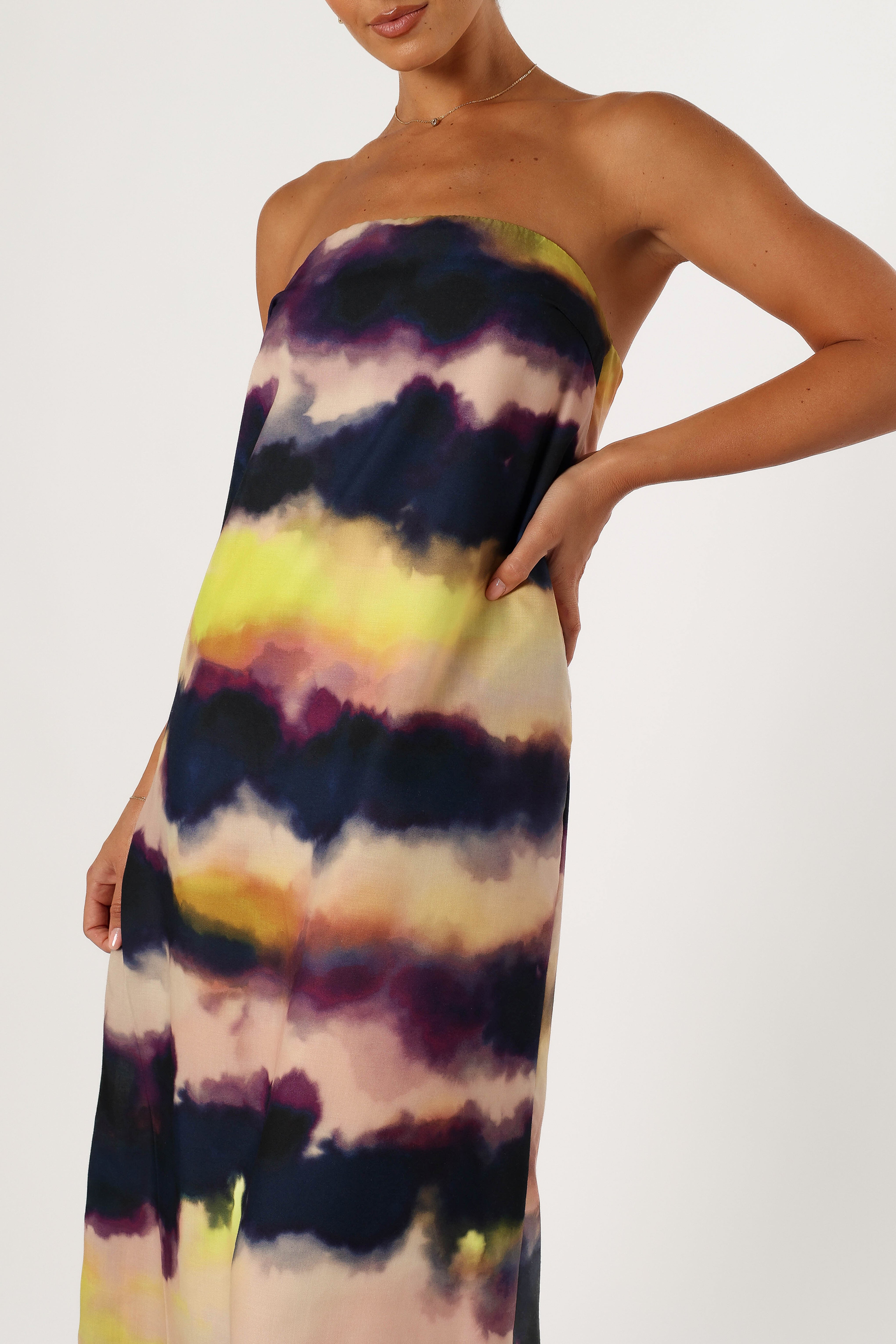 Oasis Strapless Maxi Dress - Storm