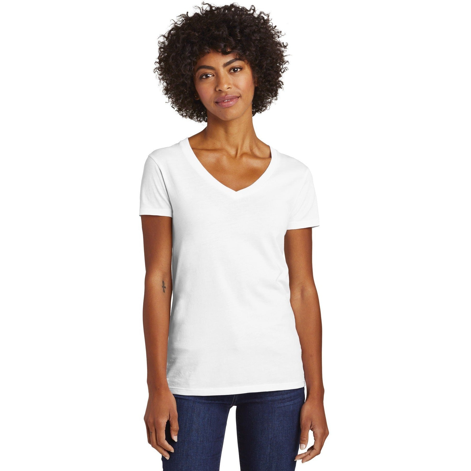 CLOSEOUT - Alternative Women's Runaway Blended Jersey V-Neck Tee