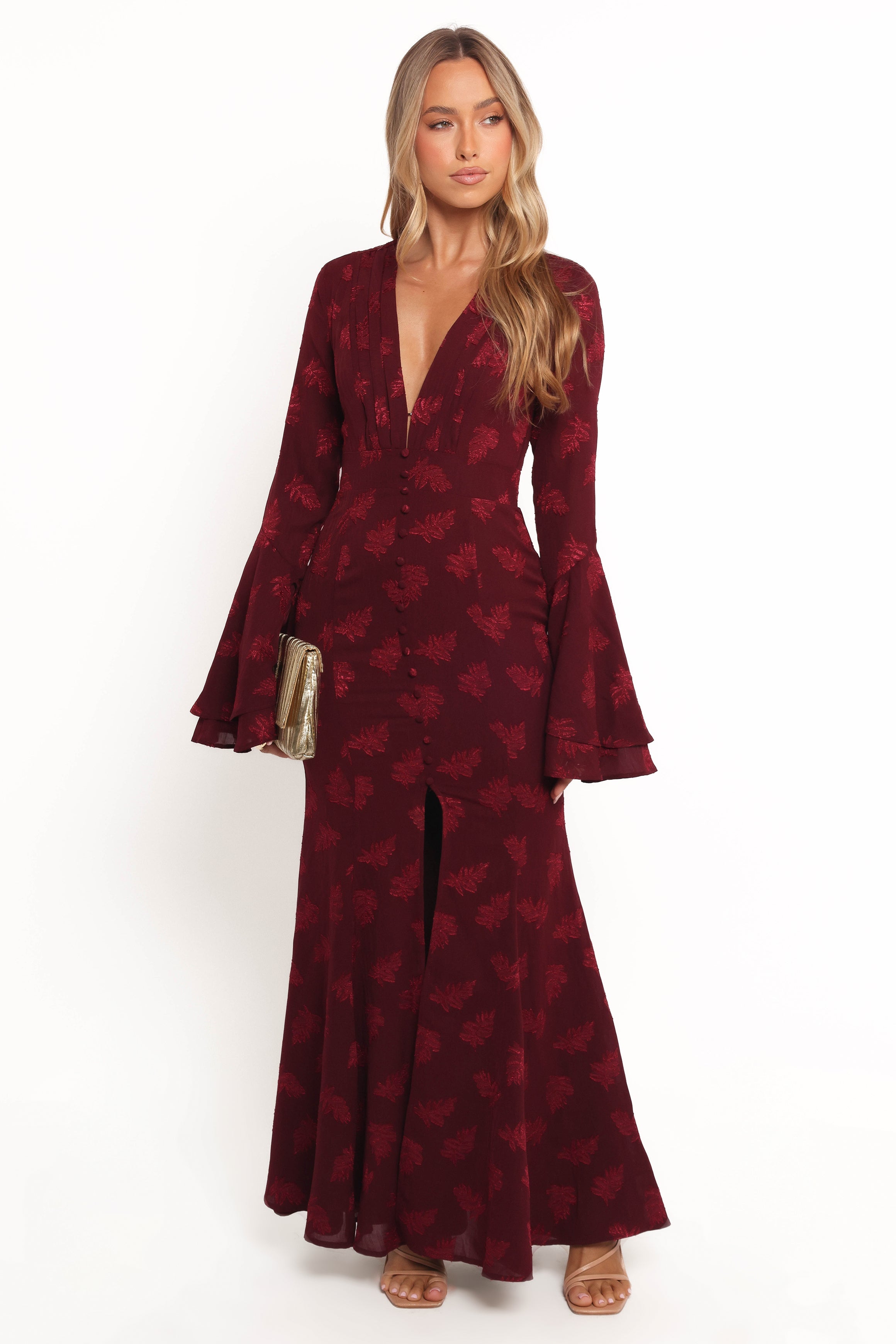 Sarey Maxi Dress - Burgundy