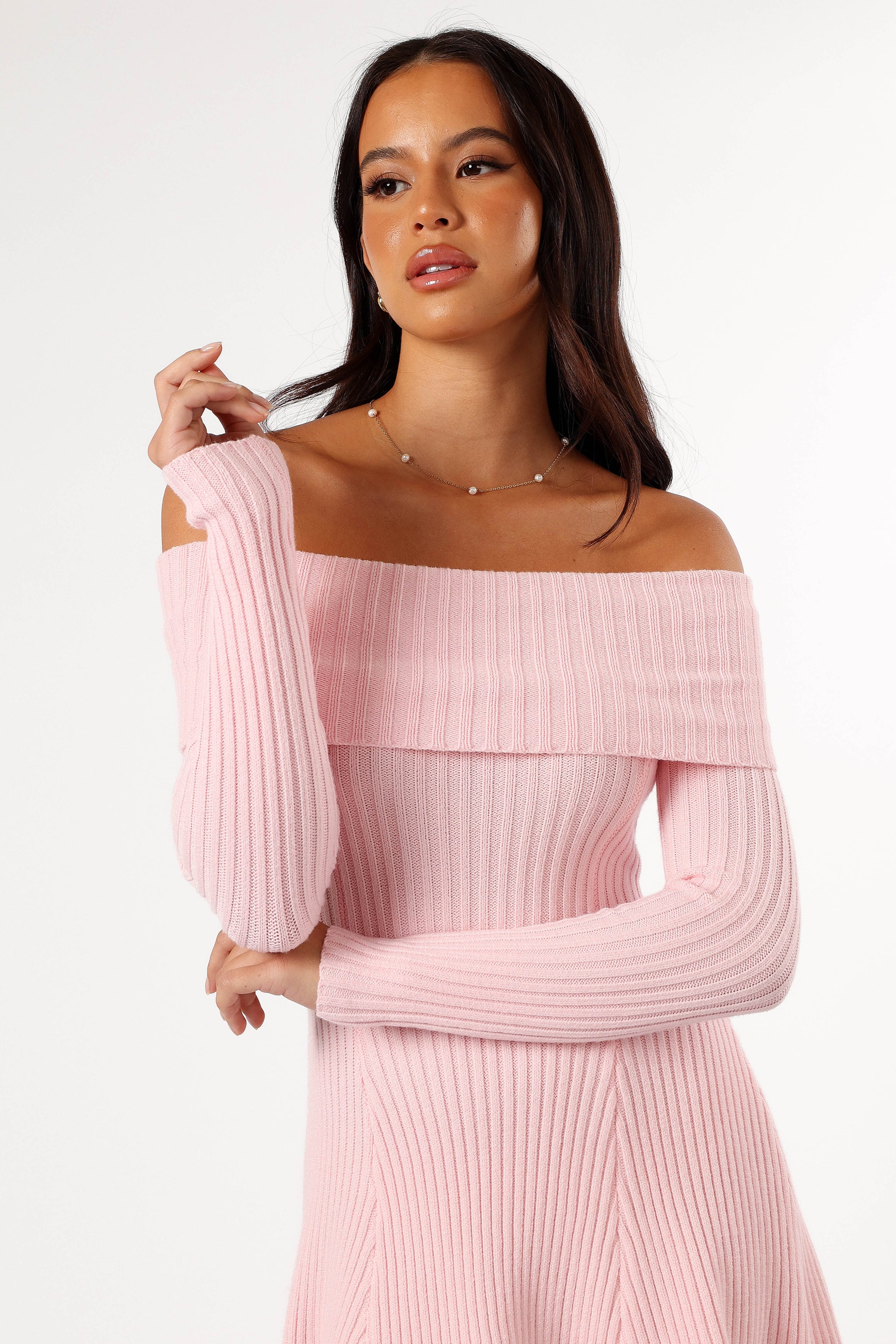 Francisco Long Sleeve Mini Dress - Pink