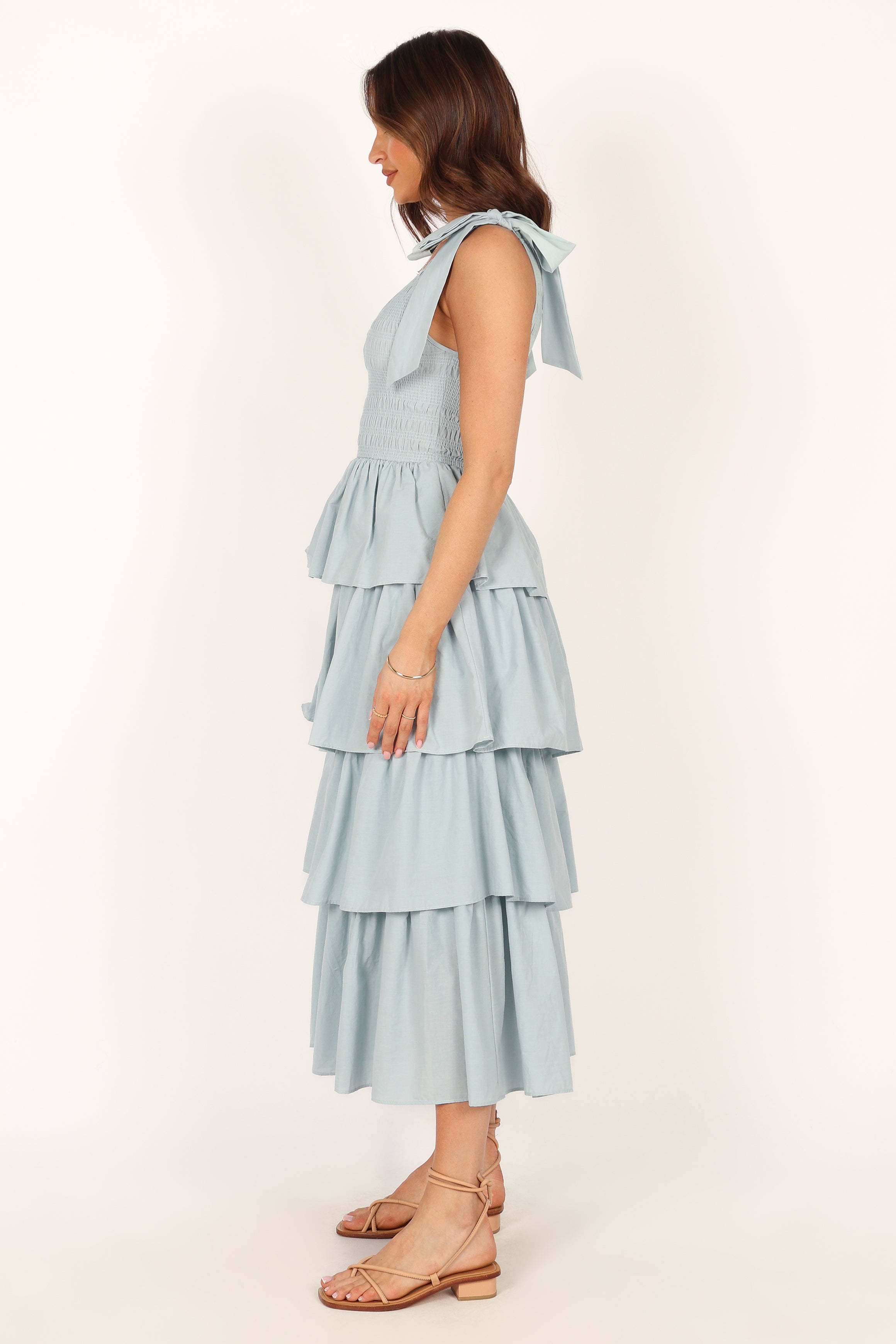 Raphael Tiered Maxi Dress - Blue