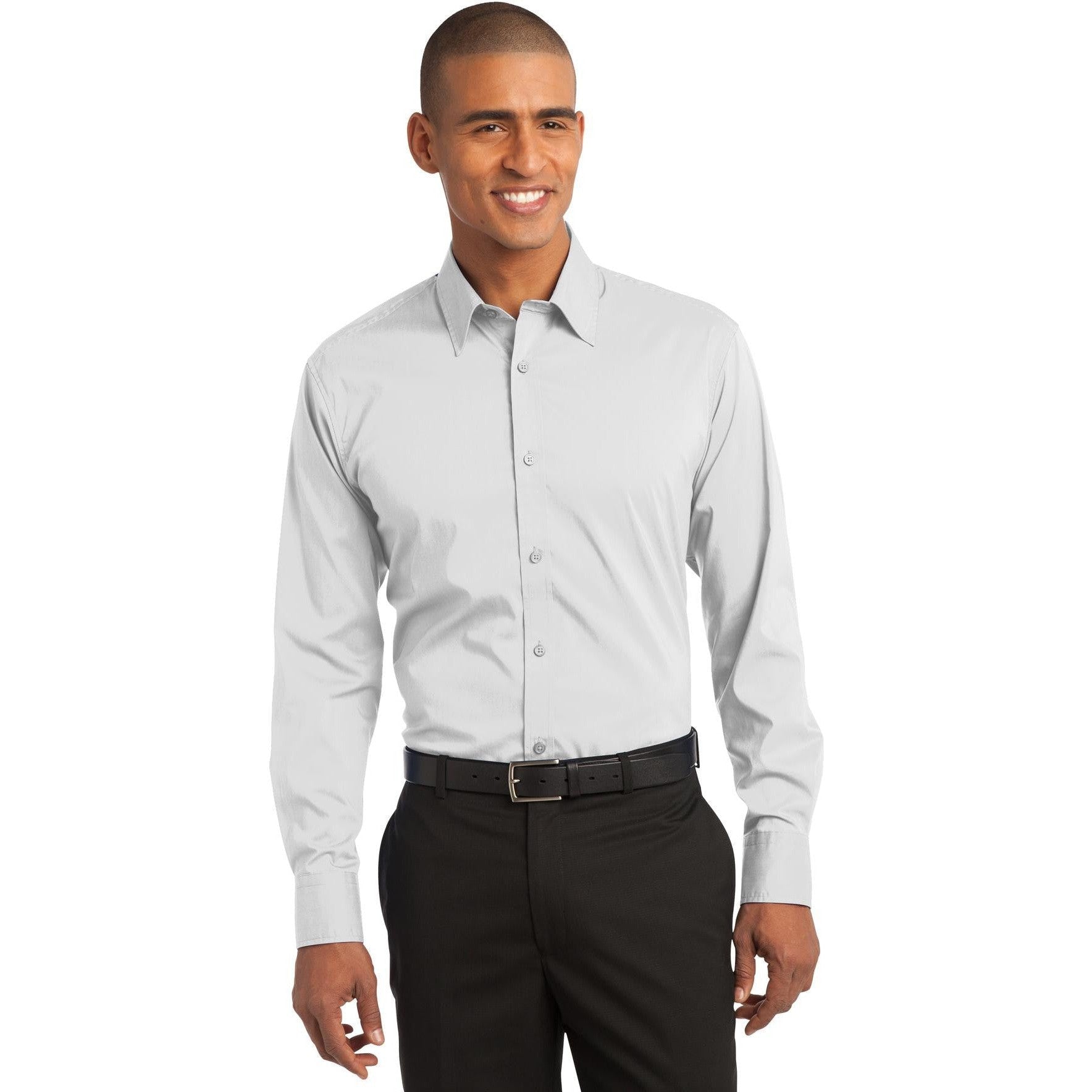 CLOSEOUT - Port Authority Stretch Poplin Shirt