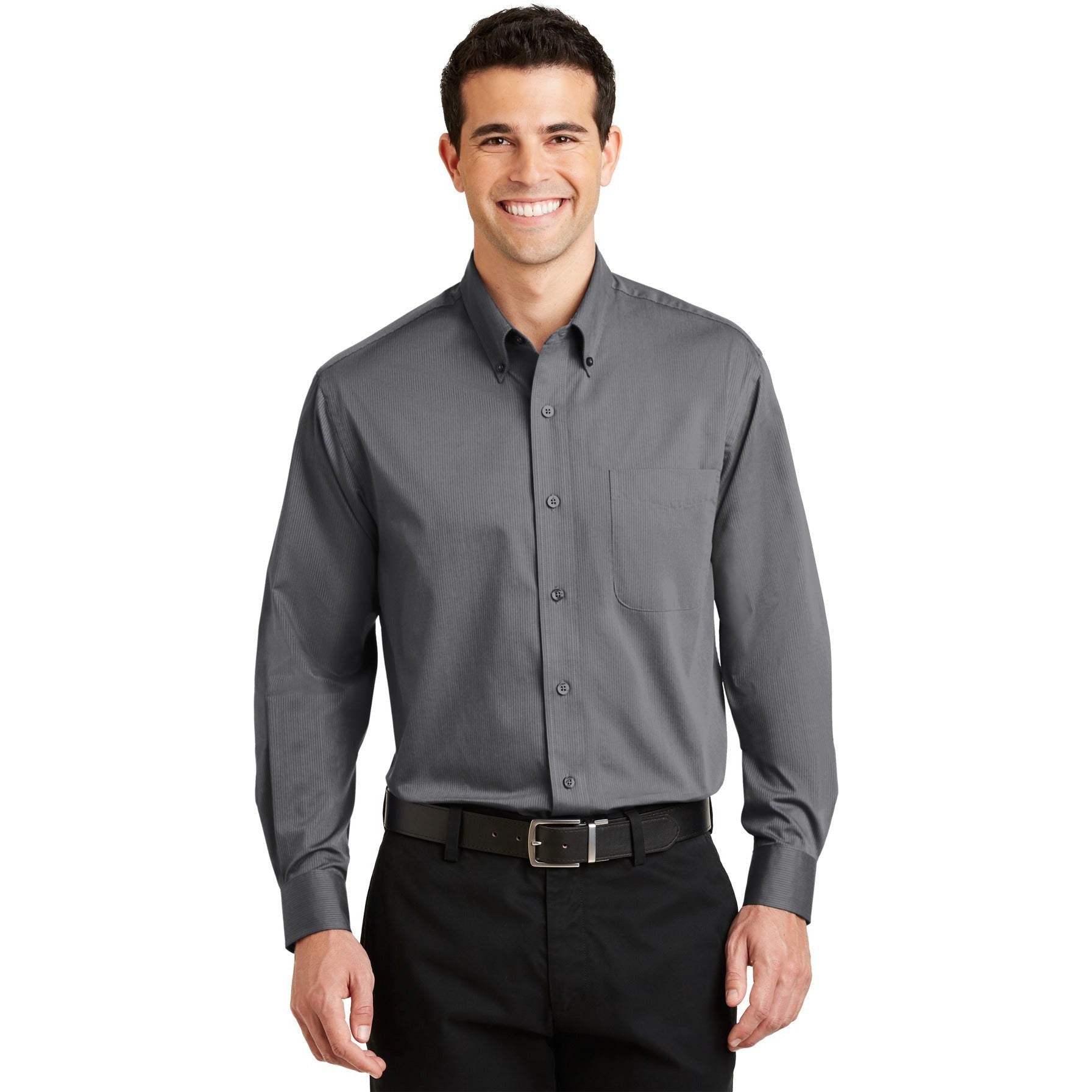 CLOSEOUT - Port Authority Tonal Pattern Easy Care Shirt