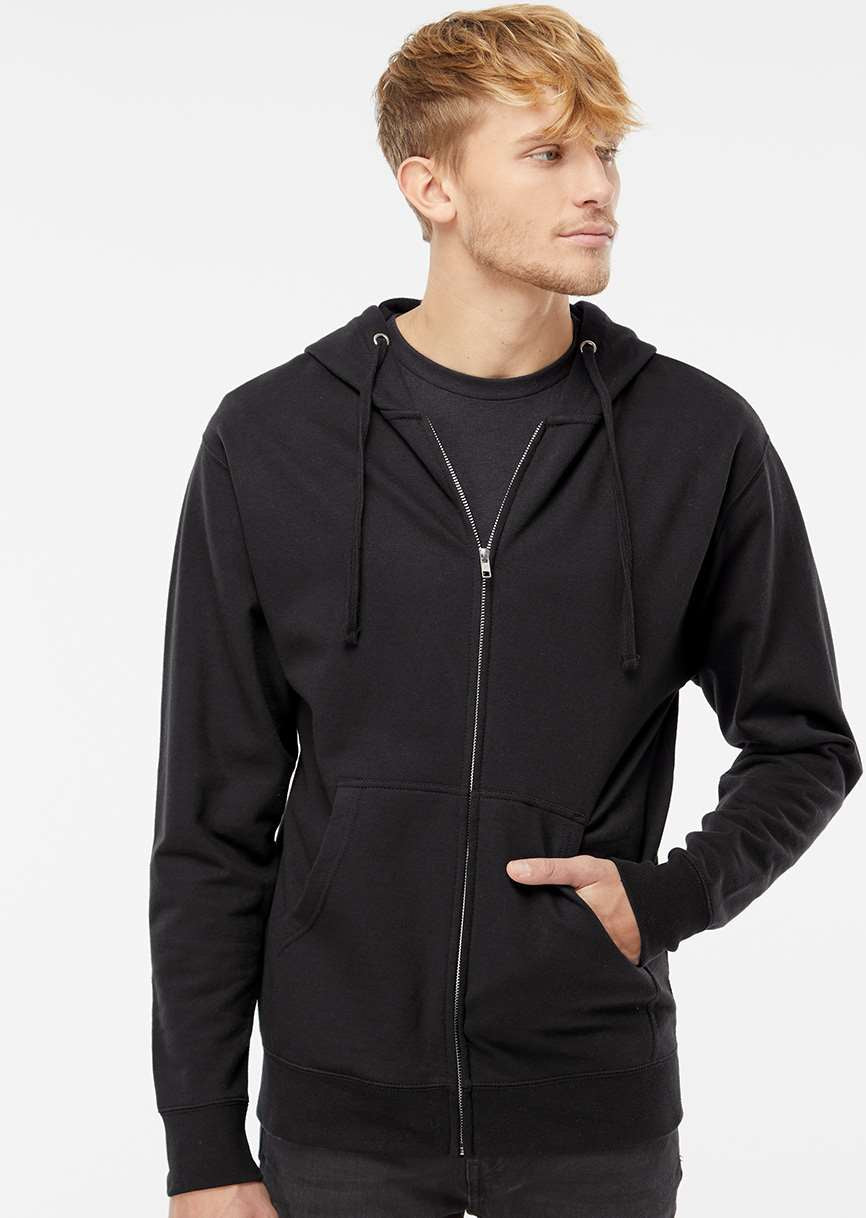 OUTLET-Independent Trading Co. Midweight Full-Zip Hooded Sweatshirt