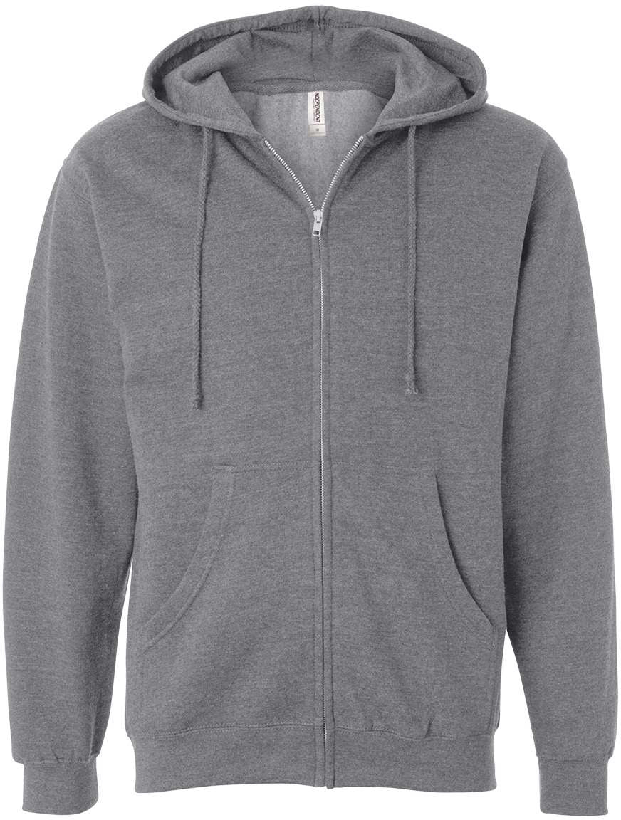 OUTLET-Independent Trading Co. Midweight Full-Zip Hooded Sweatshirt