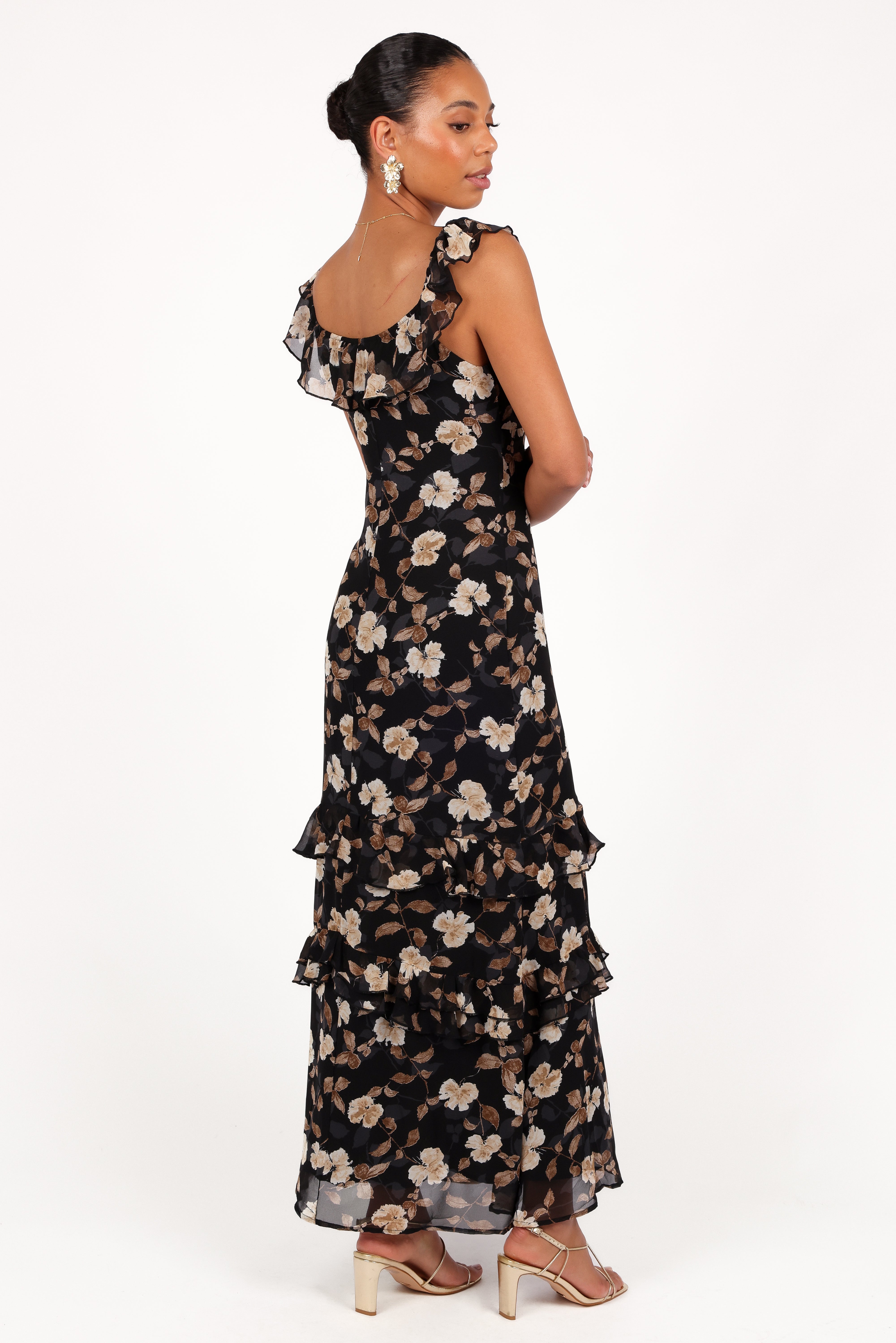 Irelynn Maxi Dress - Black Floral