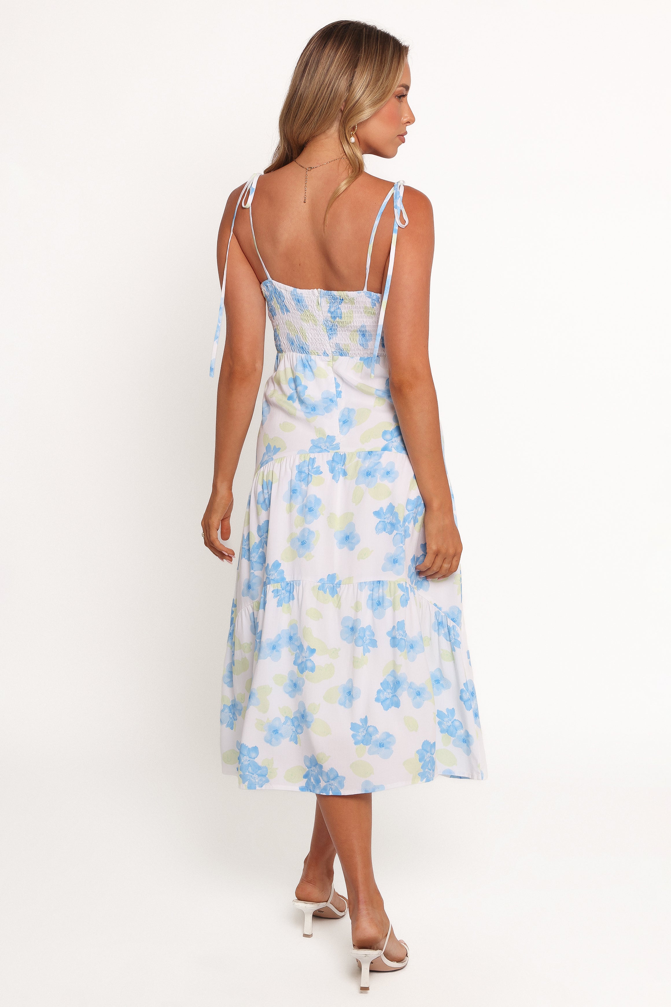 Kieran Midi Dress - Blue Floral