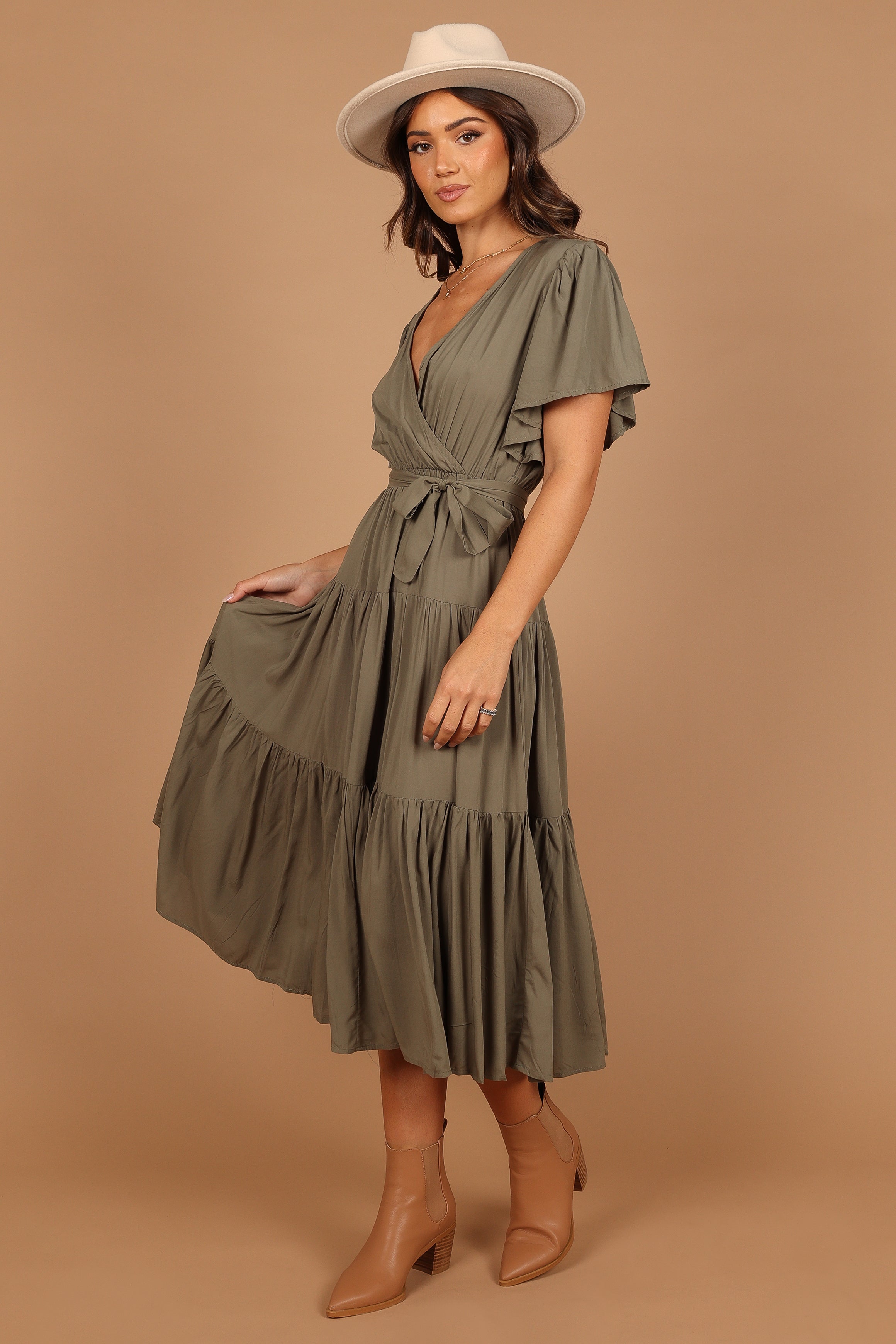 Barker Dress - Olive