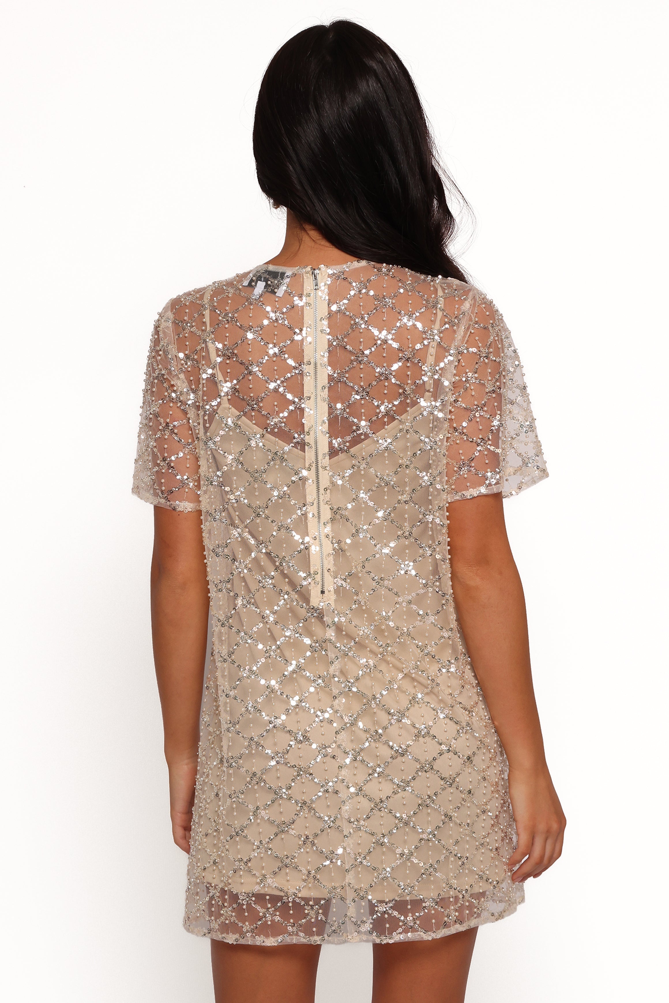 Silvie Mini Dress - Light Taupe