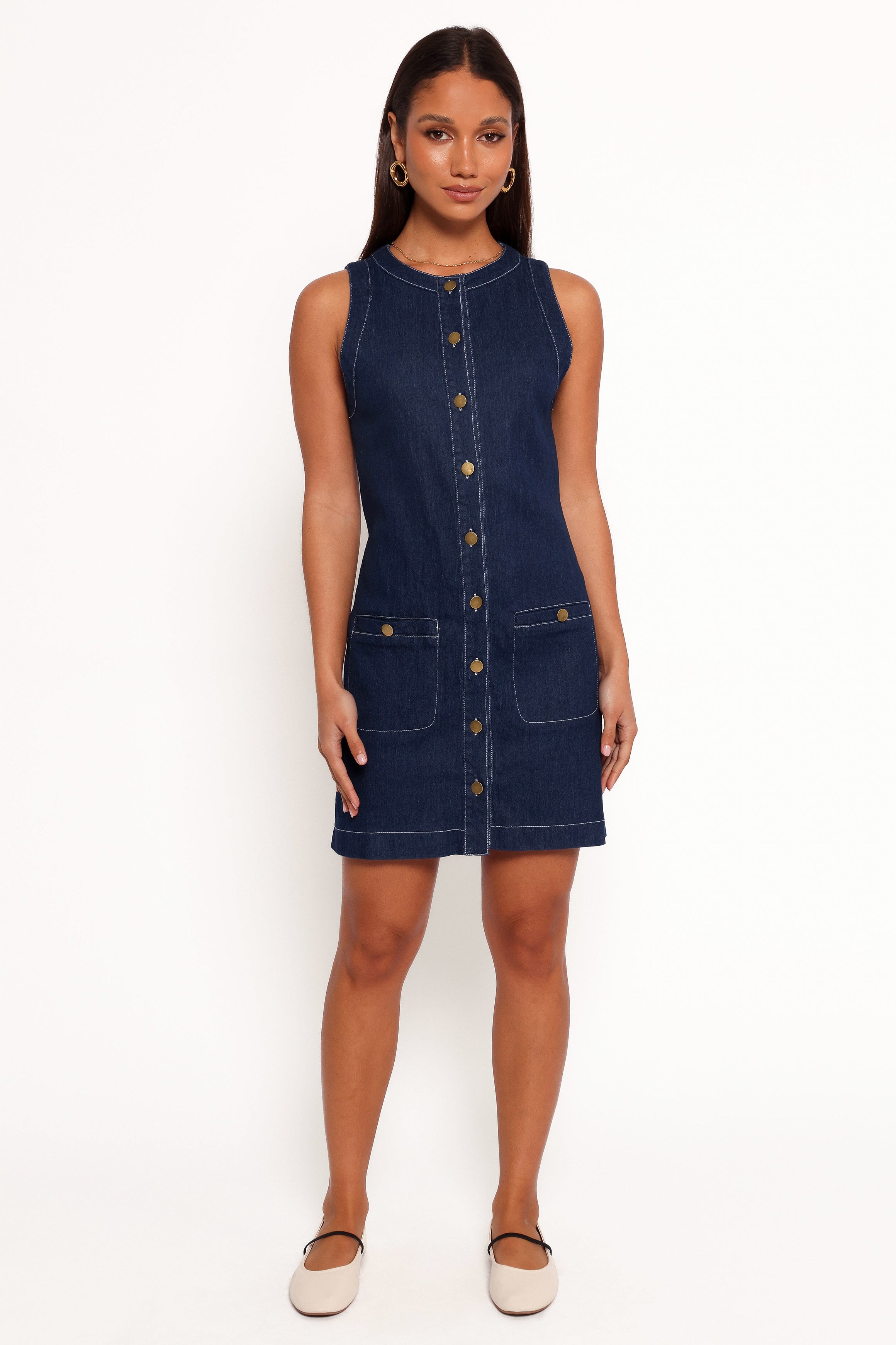 Lisa Mini Dress - Medium Denim