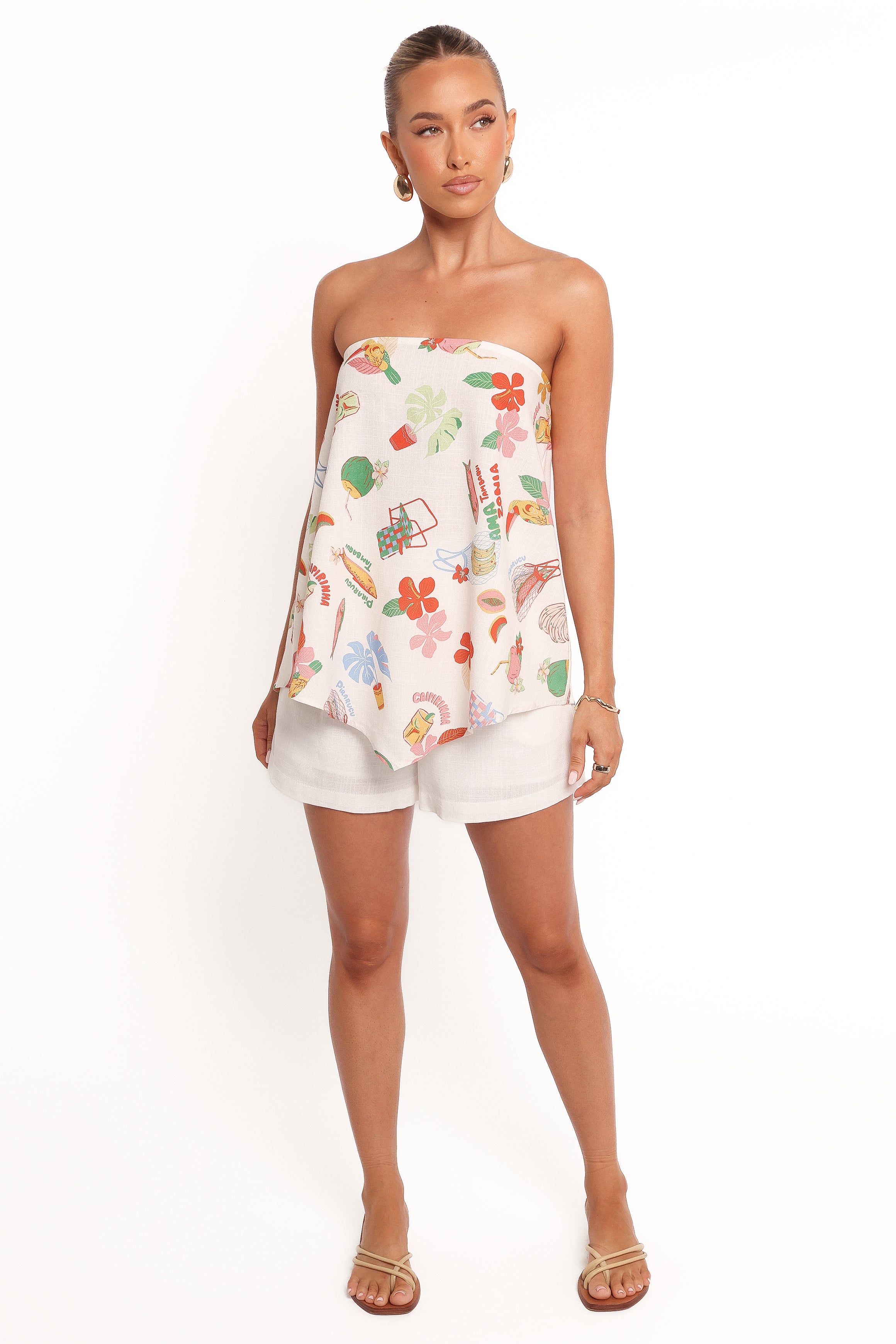 Sui Strapless Top - Alfresco