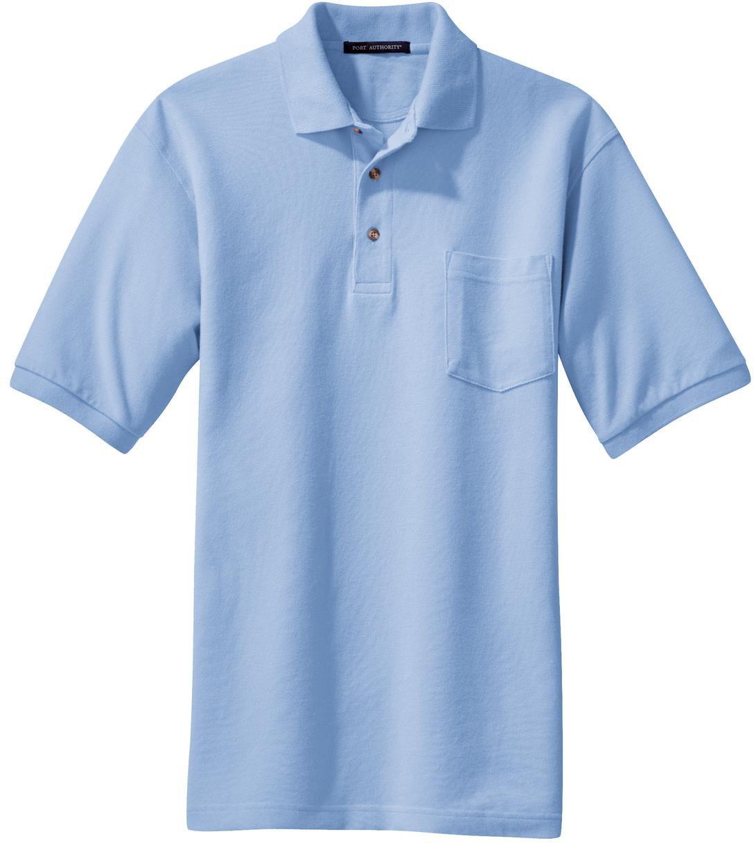 OUTLET-Port Authority Pique Knit Polo Shirt with Pocket