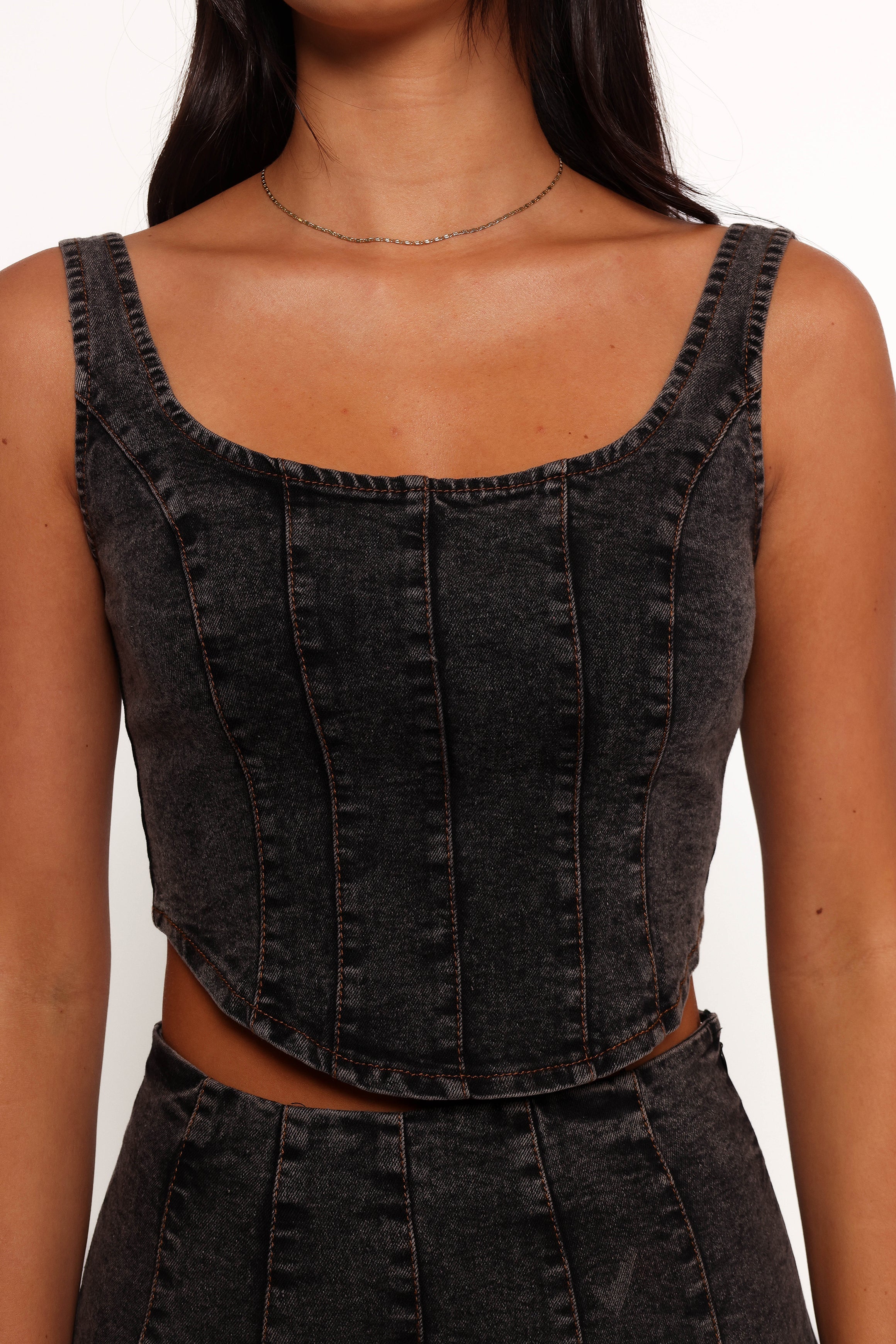 Mara Corset Top - Black