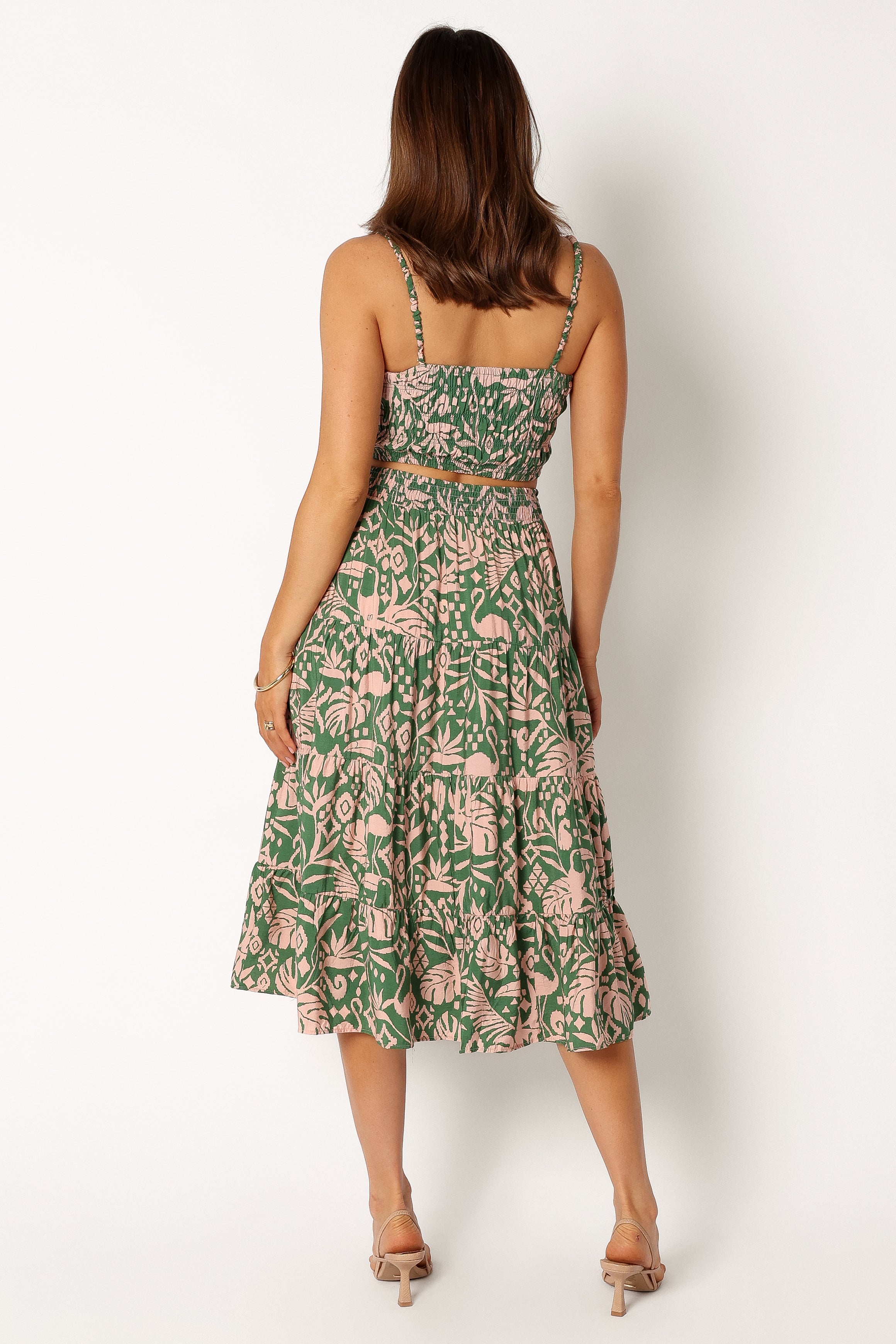 Lani Midi Skirt - Green