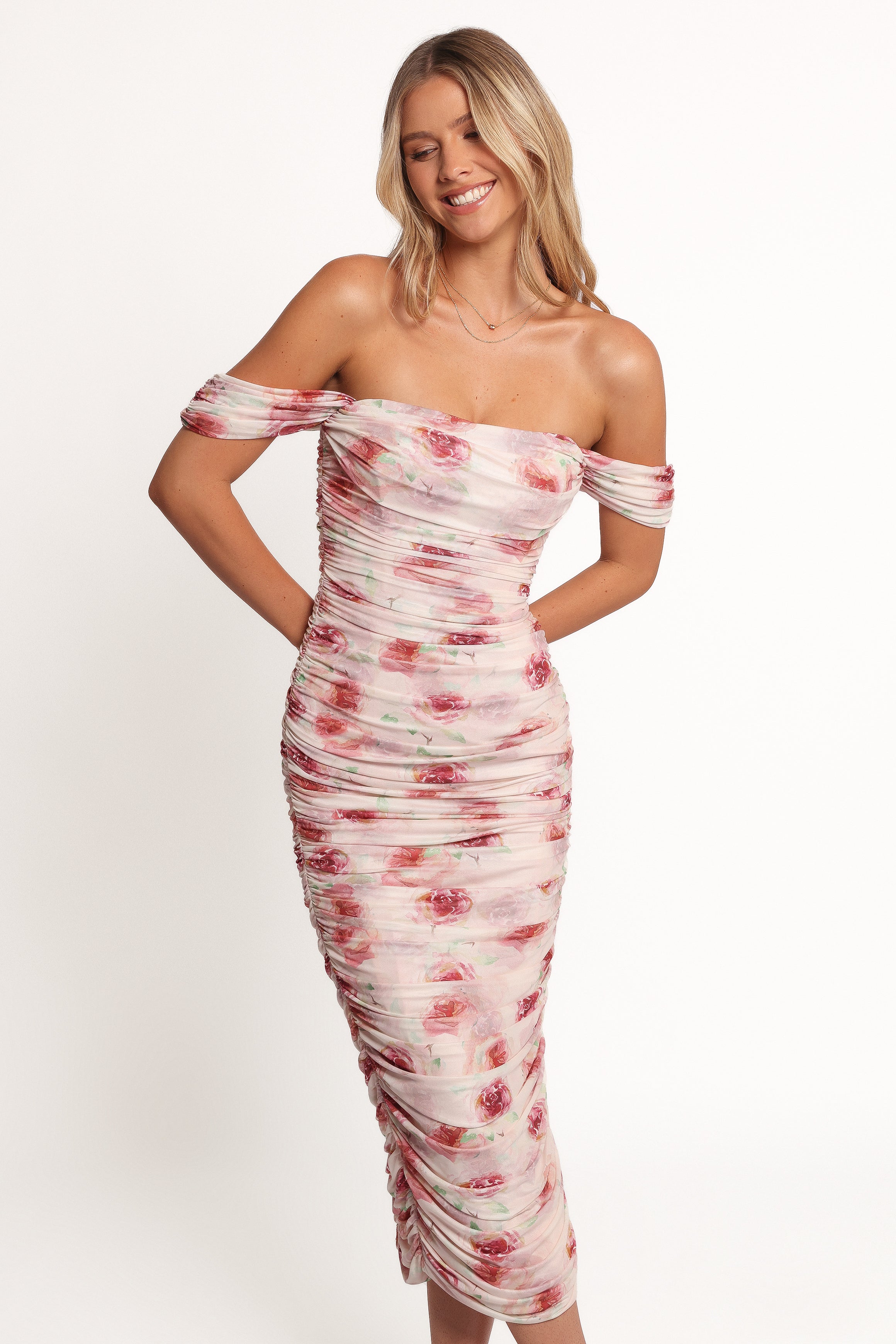 Cyra Midi Dress - Rose