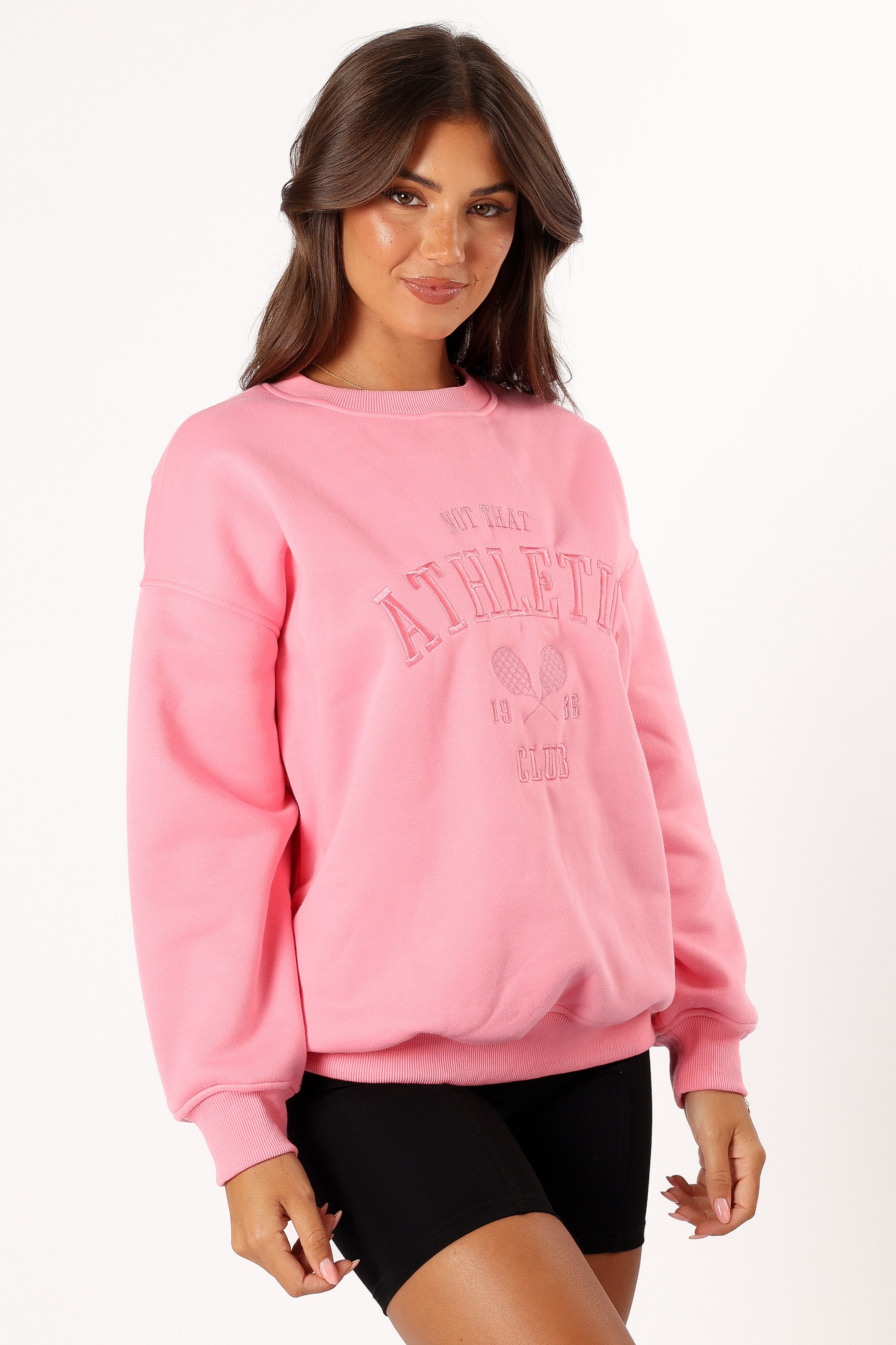 Cora Athletic Sweatshirt - Pink