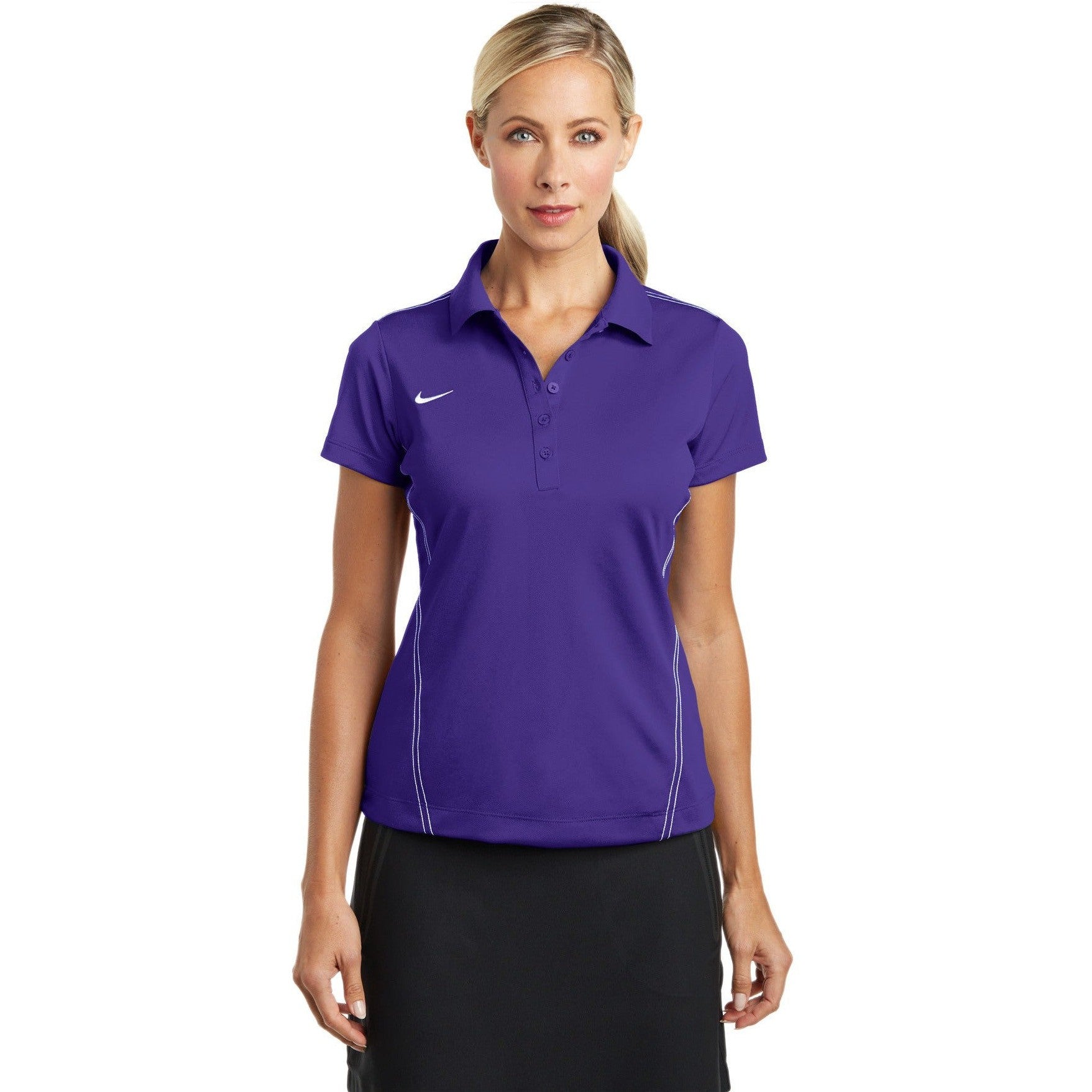 CLOSEOUT - Nike Ladies Dri-FIT Sport Swoosh Pique Polo