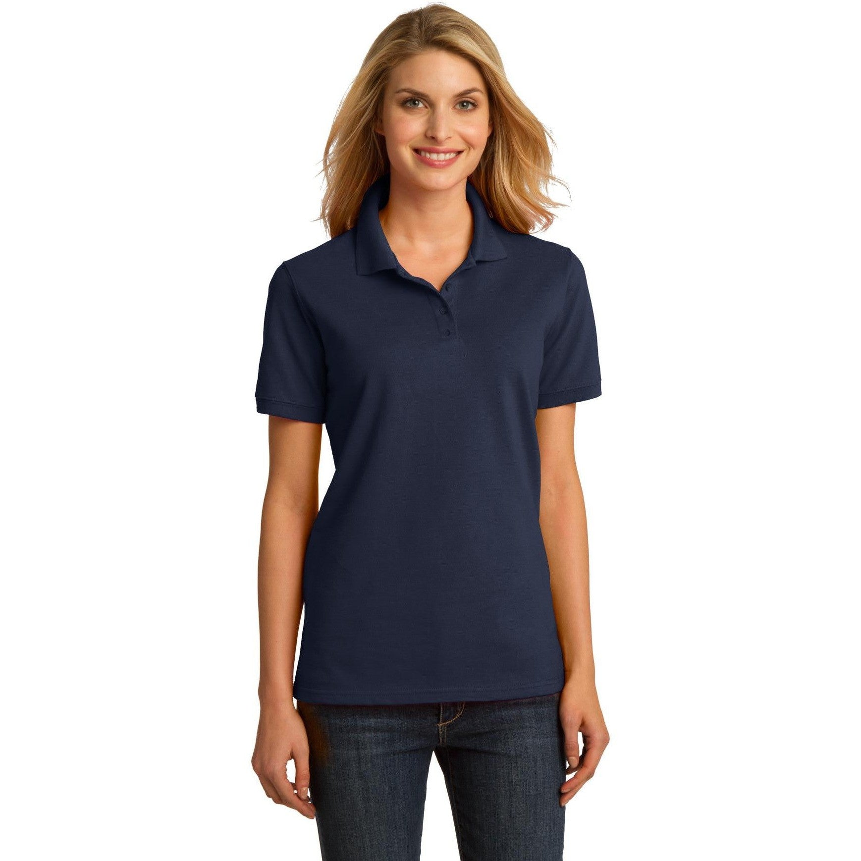 CLOSEOUT - Port & Company Ladies Ring Spun Pique Polo