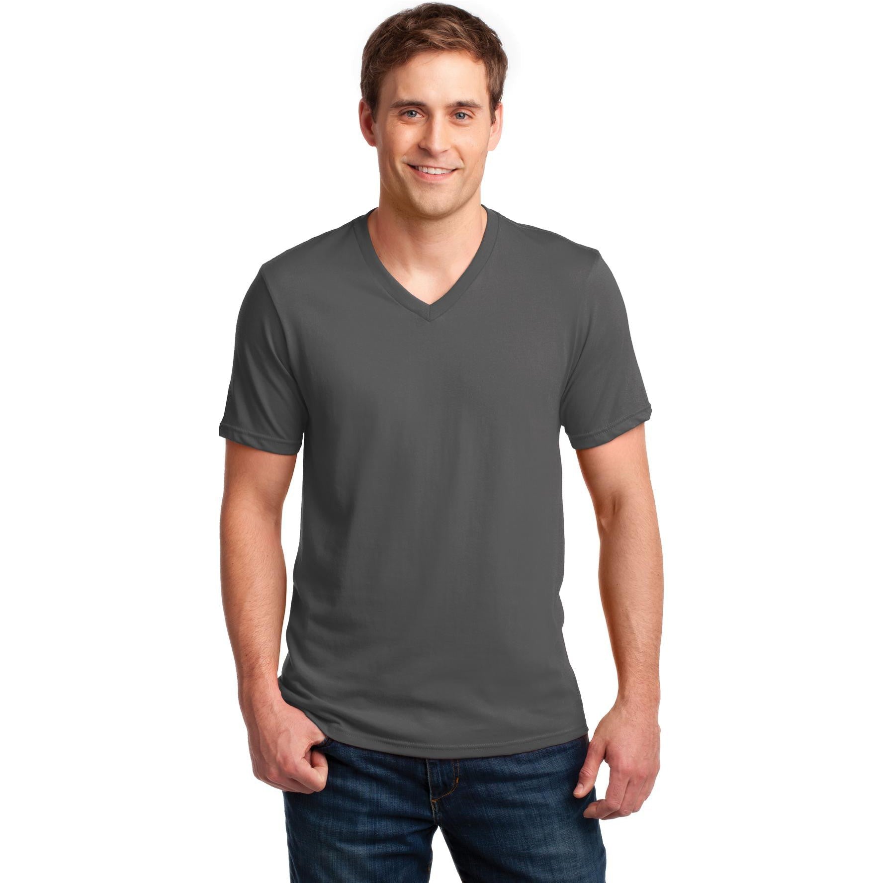 CLOSEOUT - Anvil 100% Combed Ring Spun Cotton V-Neck T-Shirt