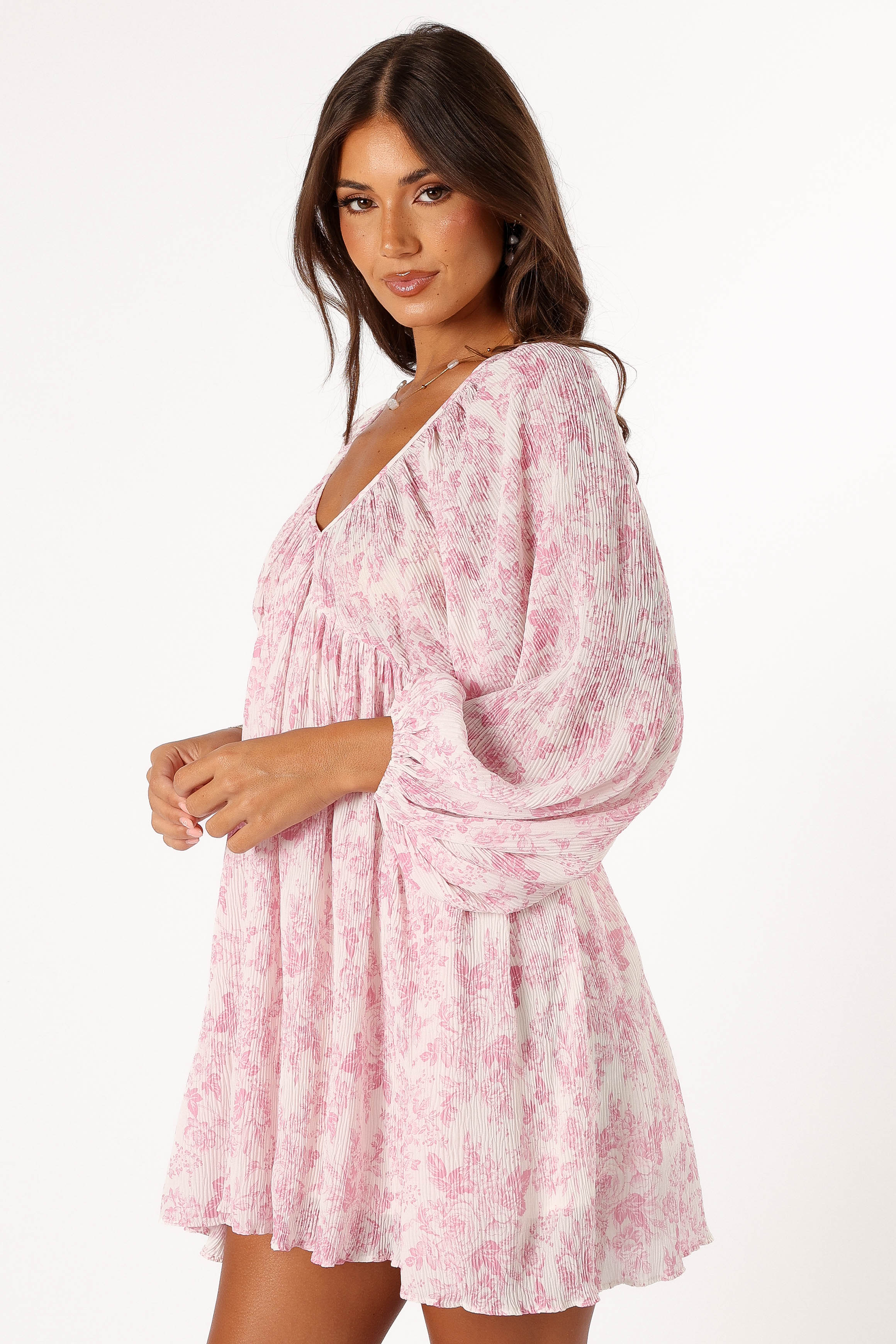 Paris Long Sleeve Dress - Pink