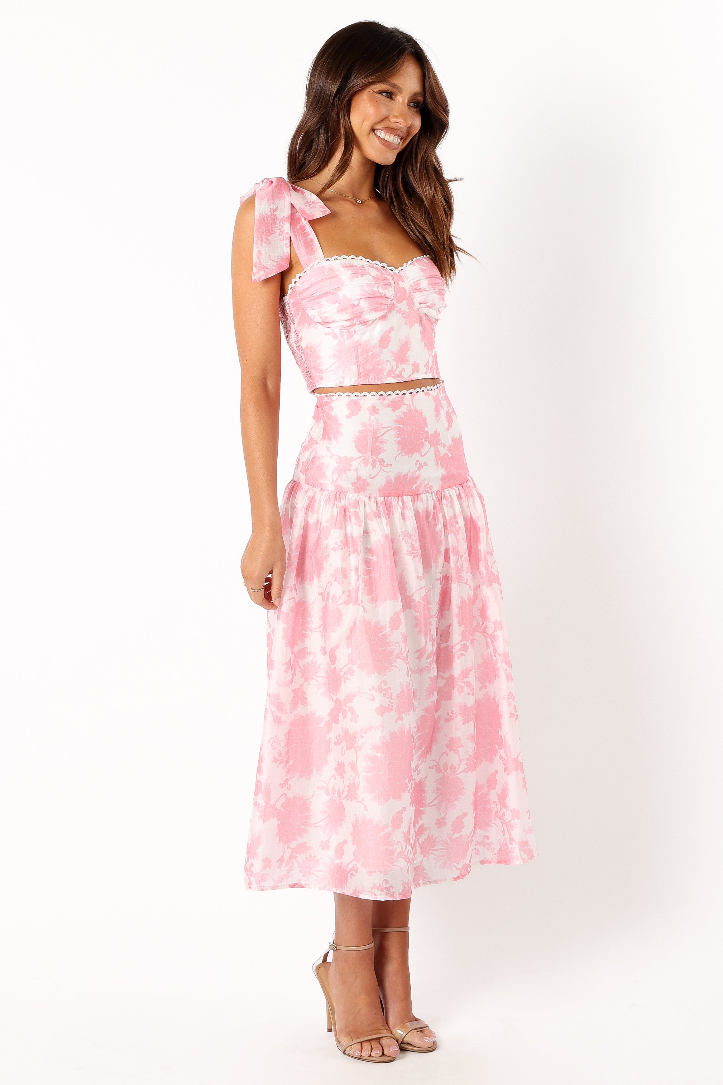 Elle Two Piece Set - Pink Floral