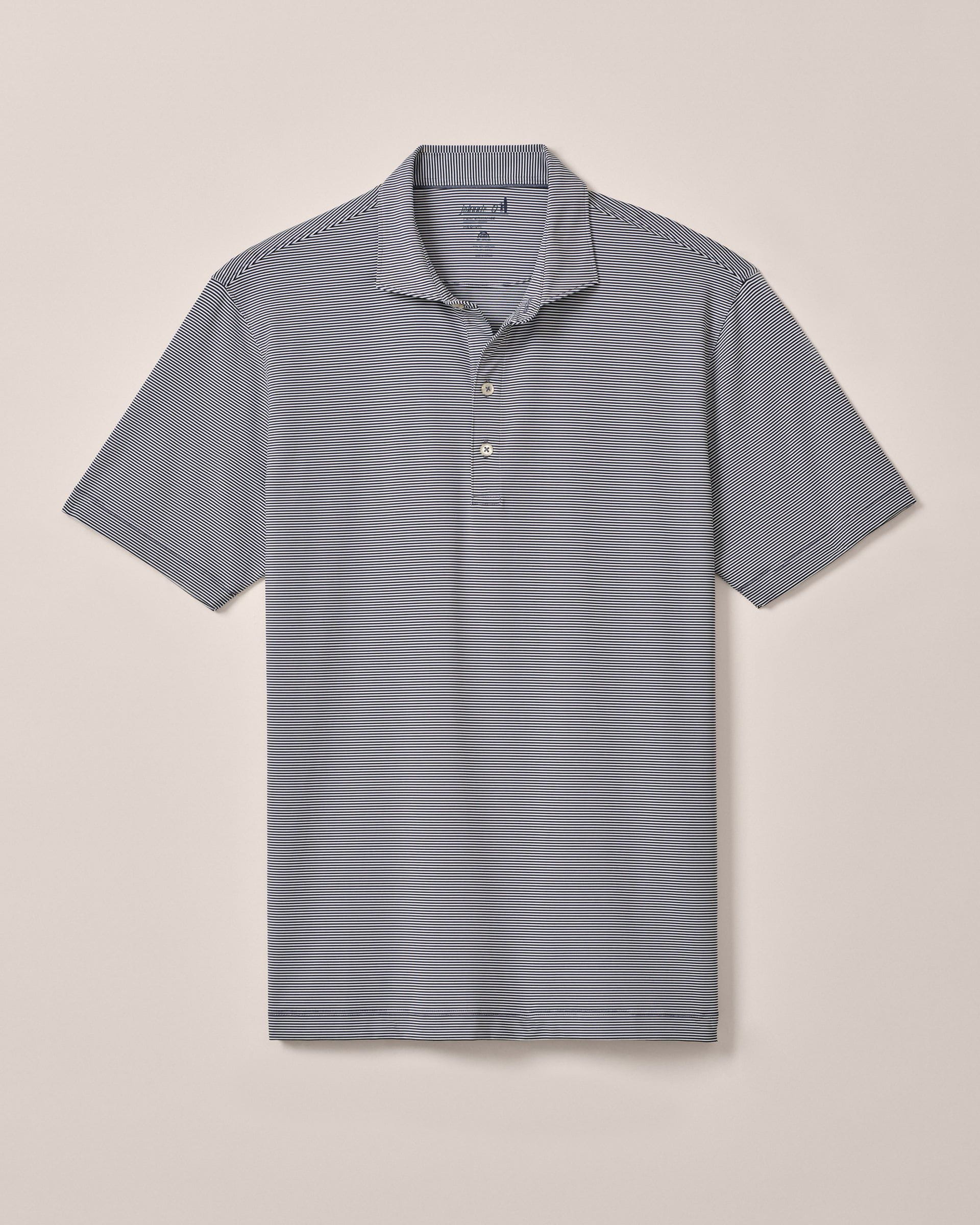 Johnnie-O Lyndonn Stripe Performance Jersey Polo