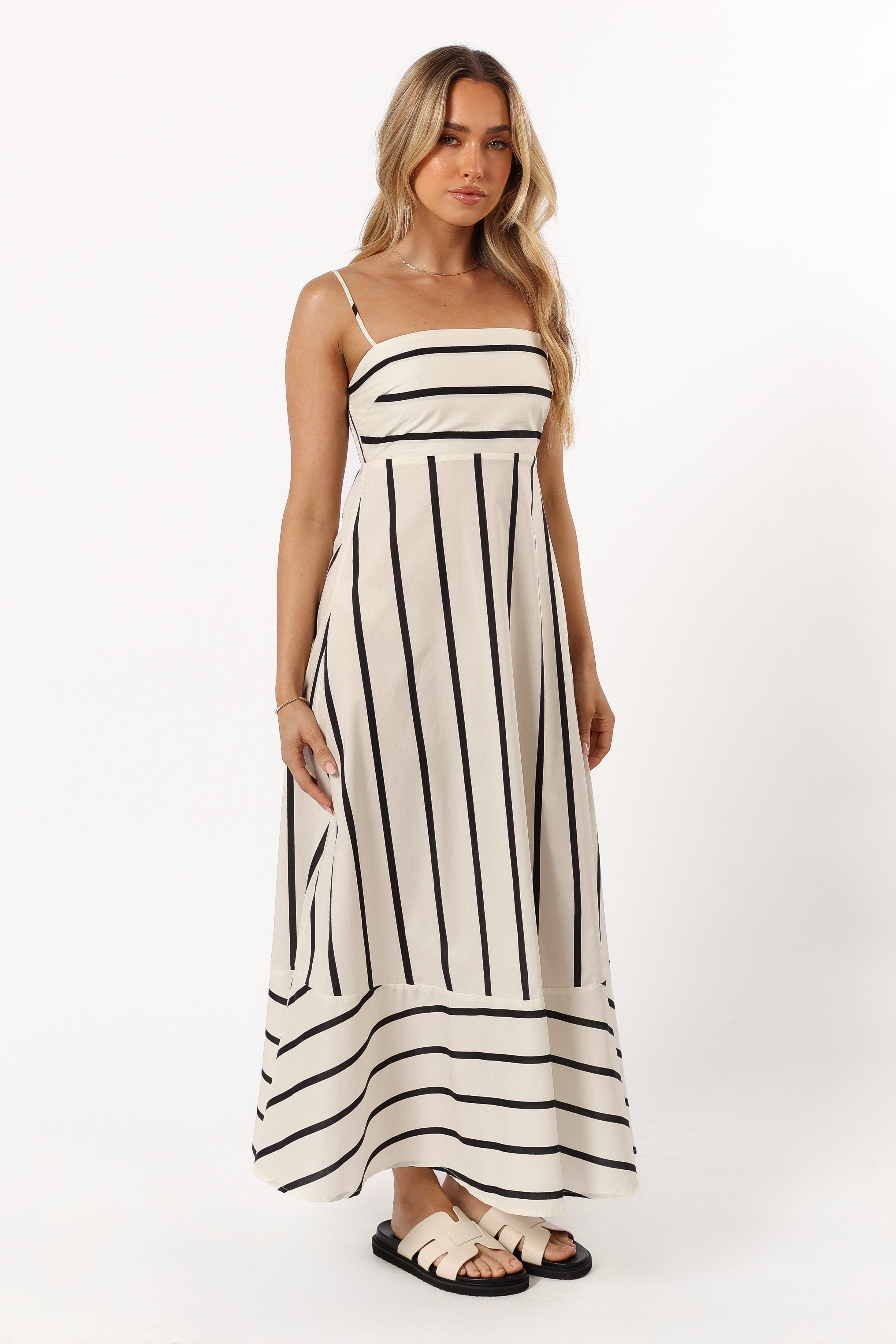 Shantelle Midi Dress - Cream Stripe