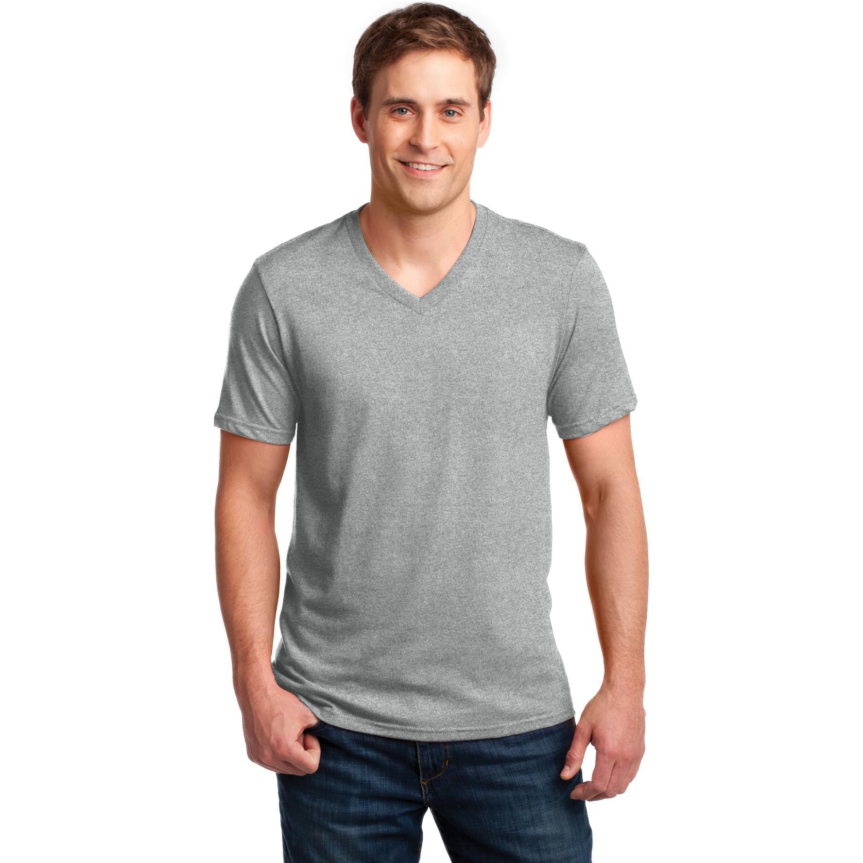 CLOSEOUT - Anvil 100% Combed Ring Spun Cotton V-Neck T-Shirt