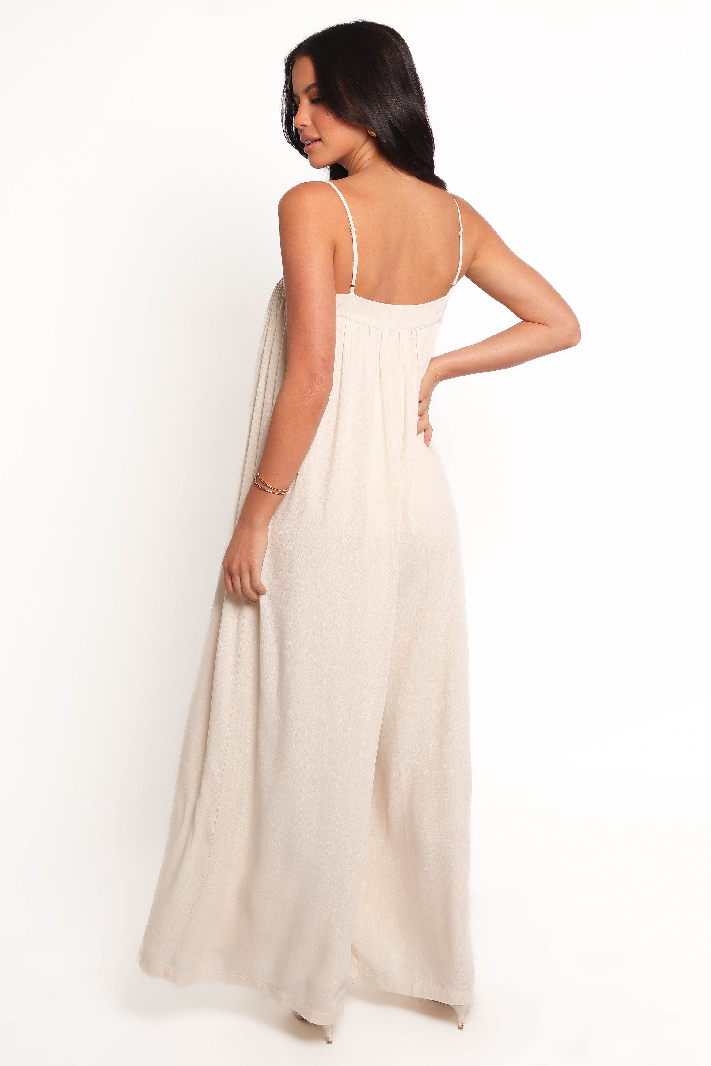 Abegail Flowy Jumpsuit - Cream