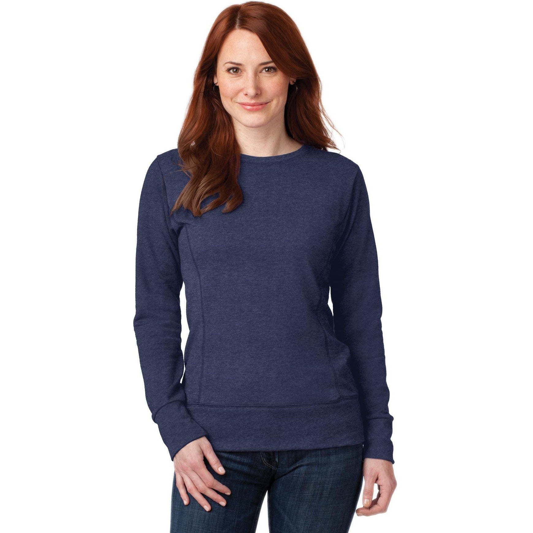 CLOSEOUT - Anvil Ladies French Terry Crewneck Sweatshirt