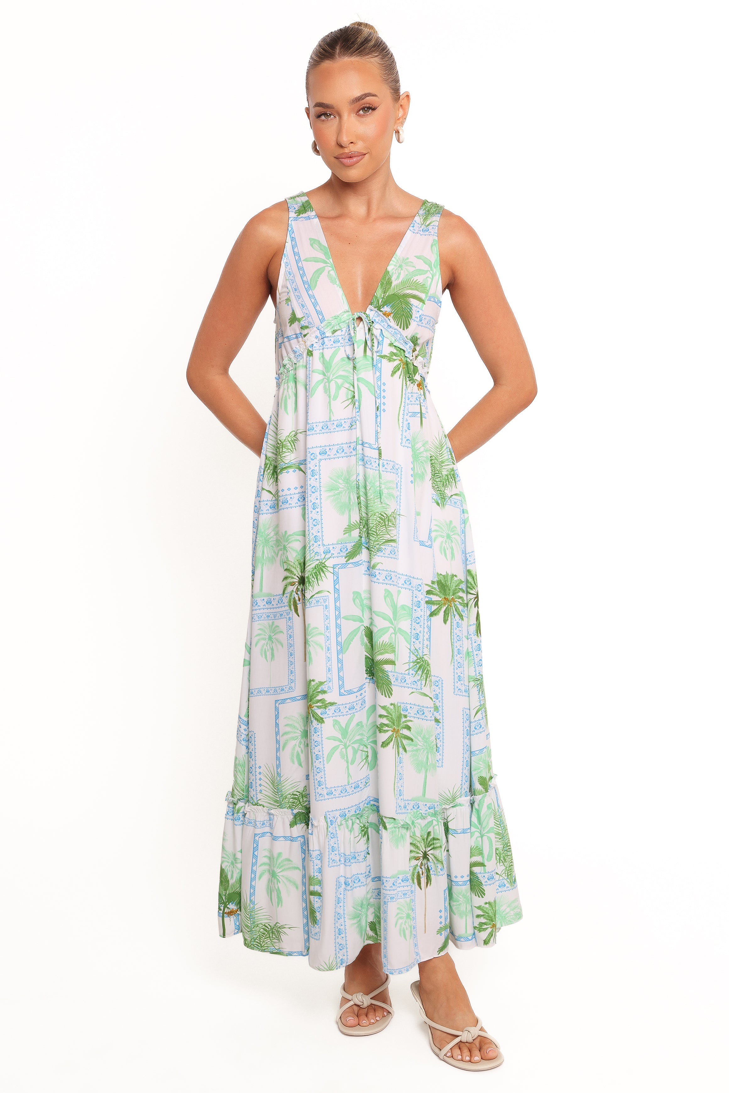 Rhiannon Maxi Dress - Green Multi