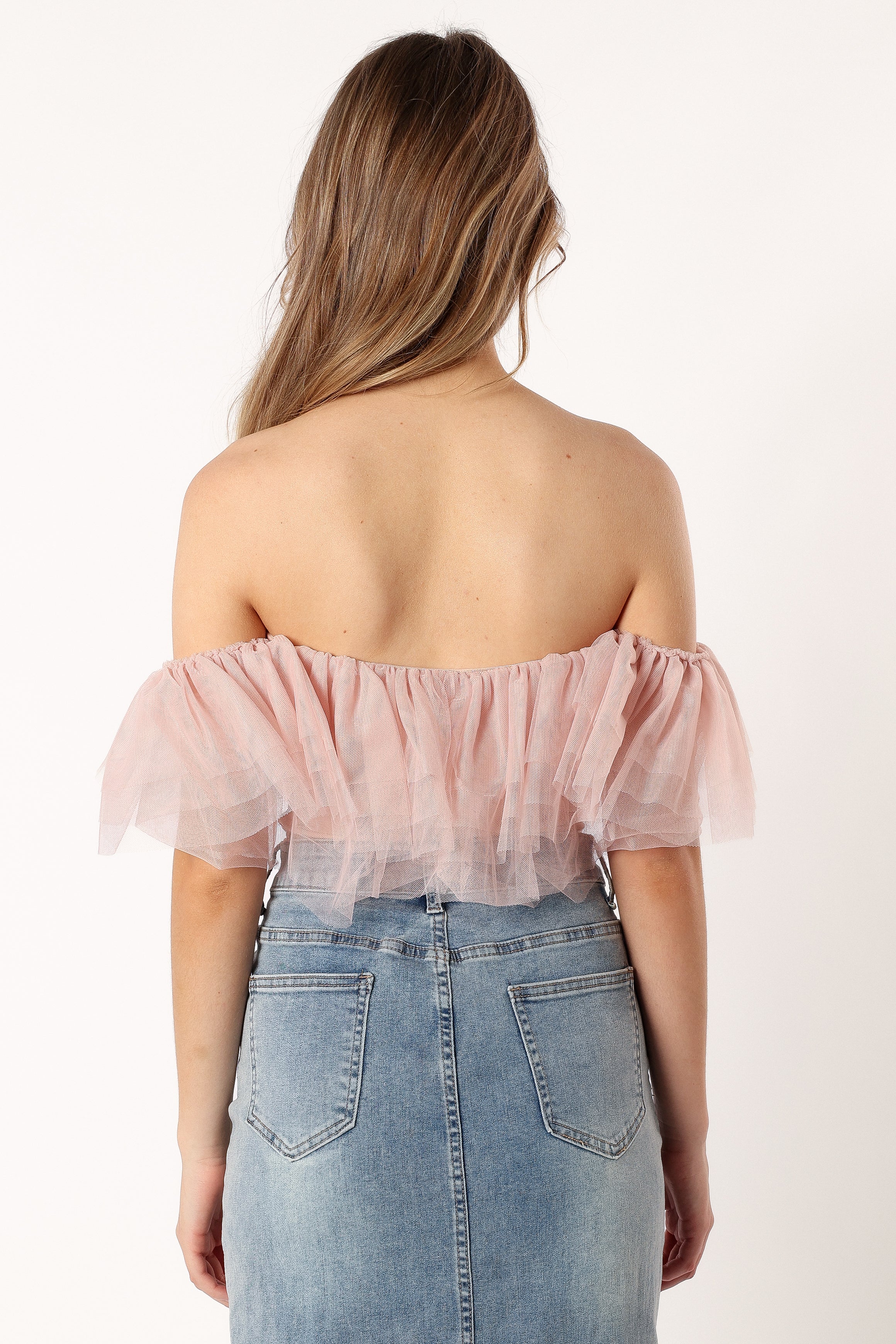 Dae Off Shoulder Bodysuit - Blush