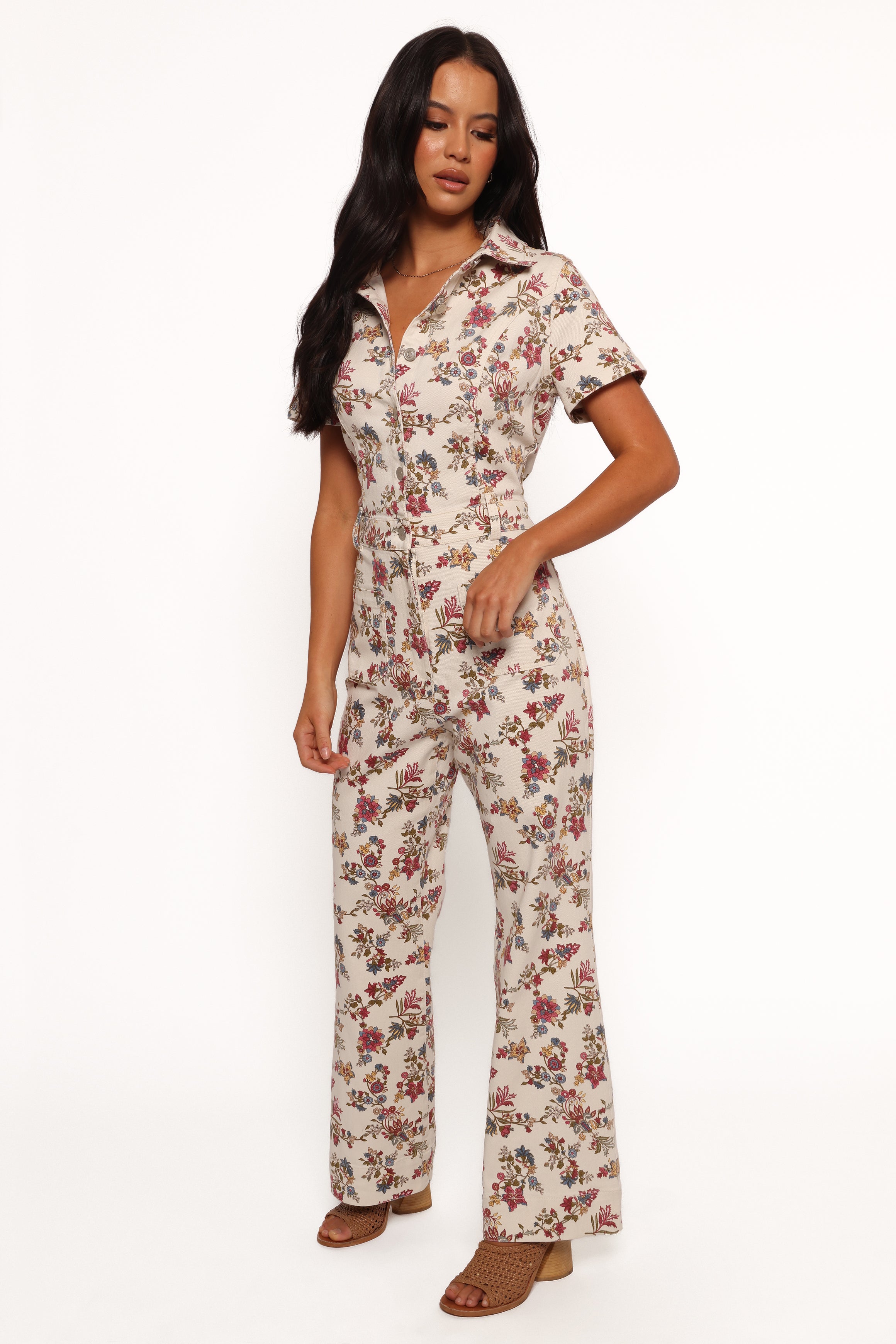 Gisel Jumpsuit - Ivory Multi